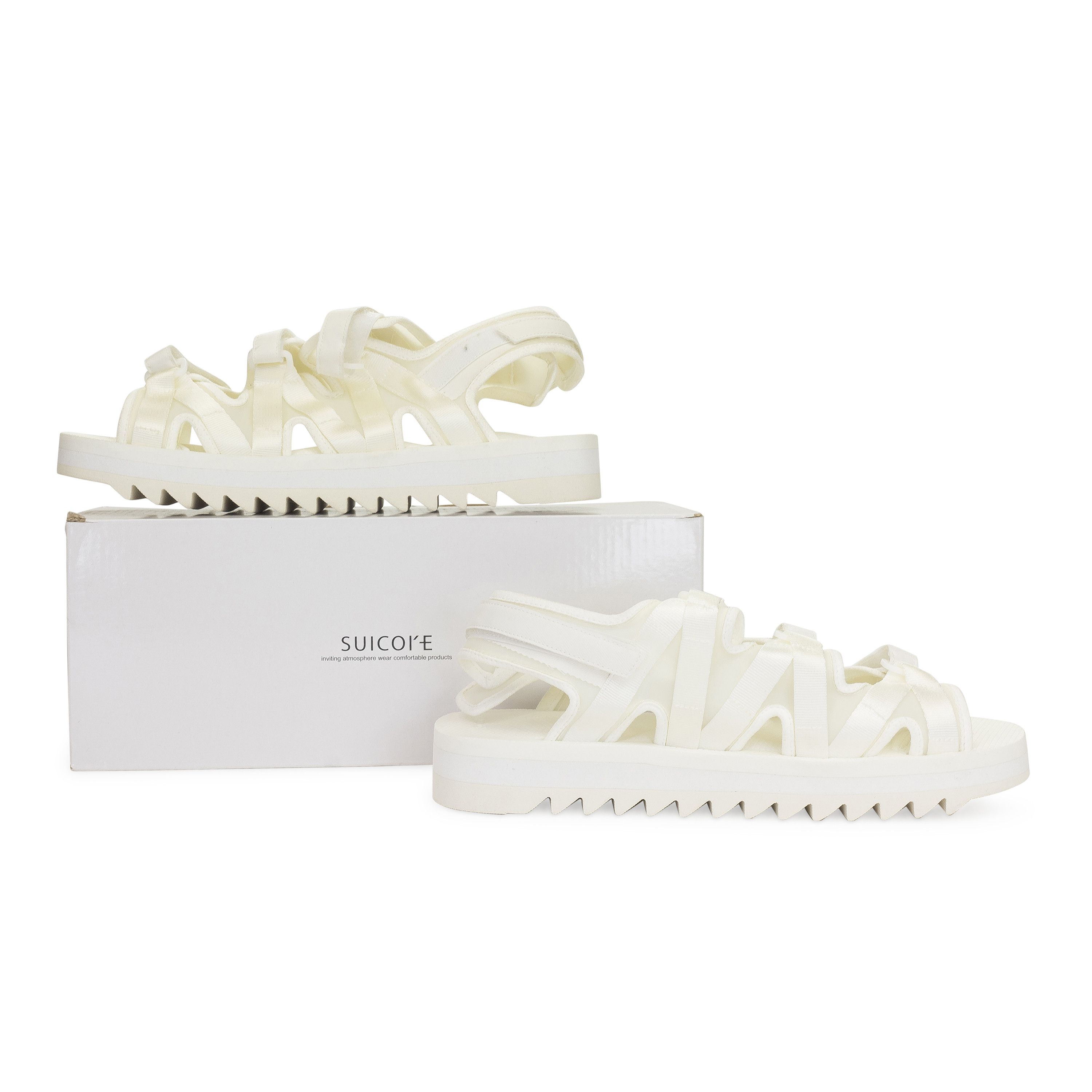 Fumito Ganryu WHITE SUIC SANDALS SIZE 5 Size US 5 / EU 37 - 8 Thumbnail