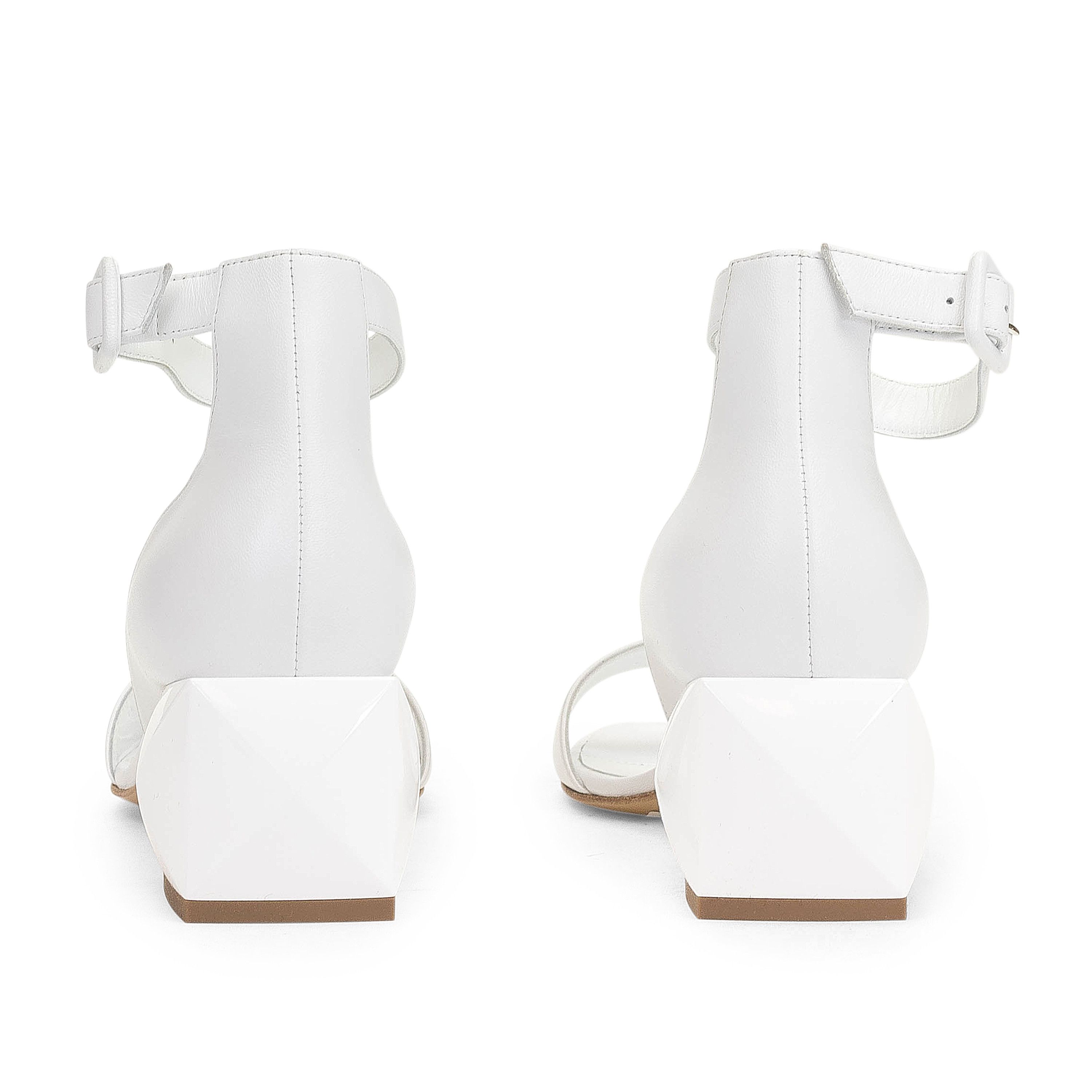 Hermes NIB HERMÈS White Choc Blanc Sandals Size 6.5/36.5 Size US 6.5 / IT 36.5 - 6 Thumbnail
