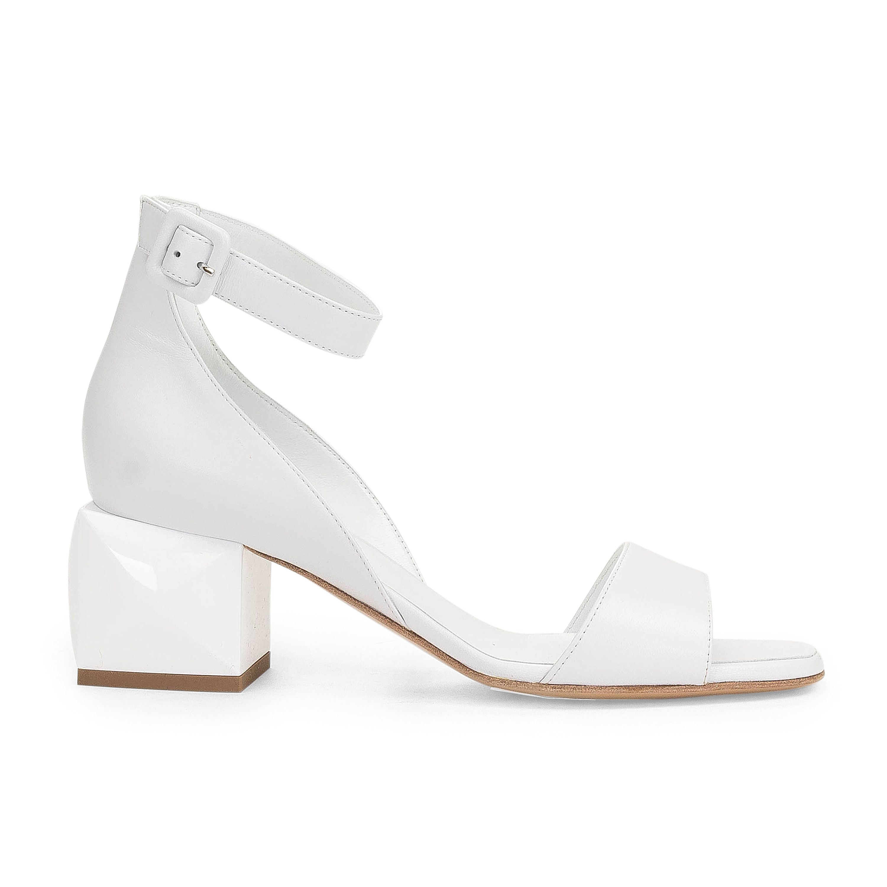 Hermes NIB HERMÈS White Choc Blanc Sandals Size 6.5/36.5 Size US 6.5 / IT 36.5 - 2 Thumbnail