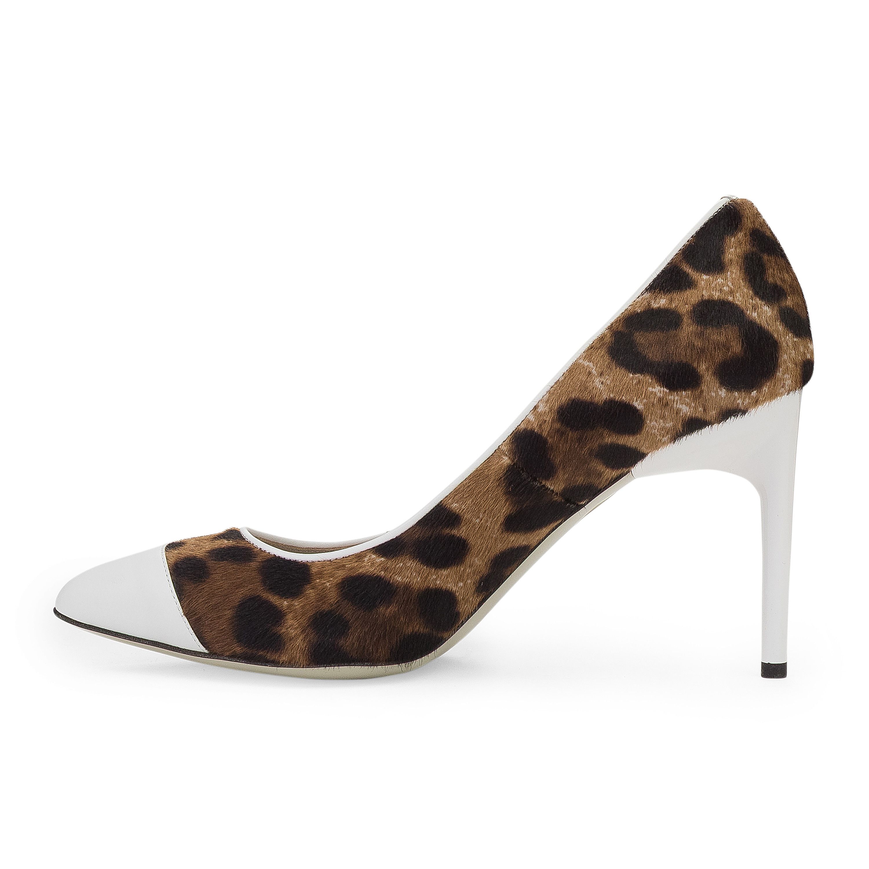 Jason Wu BROWN/WHITE LEOPARD HEELS SIZE 39.5 Size US 9.5 / IT 39.5 - 2 Thumbnail