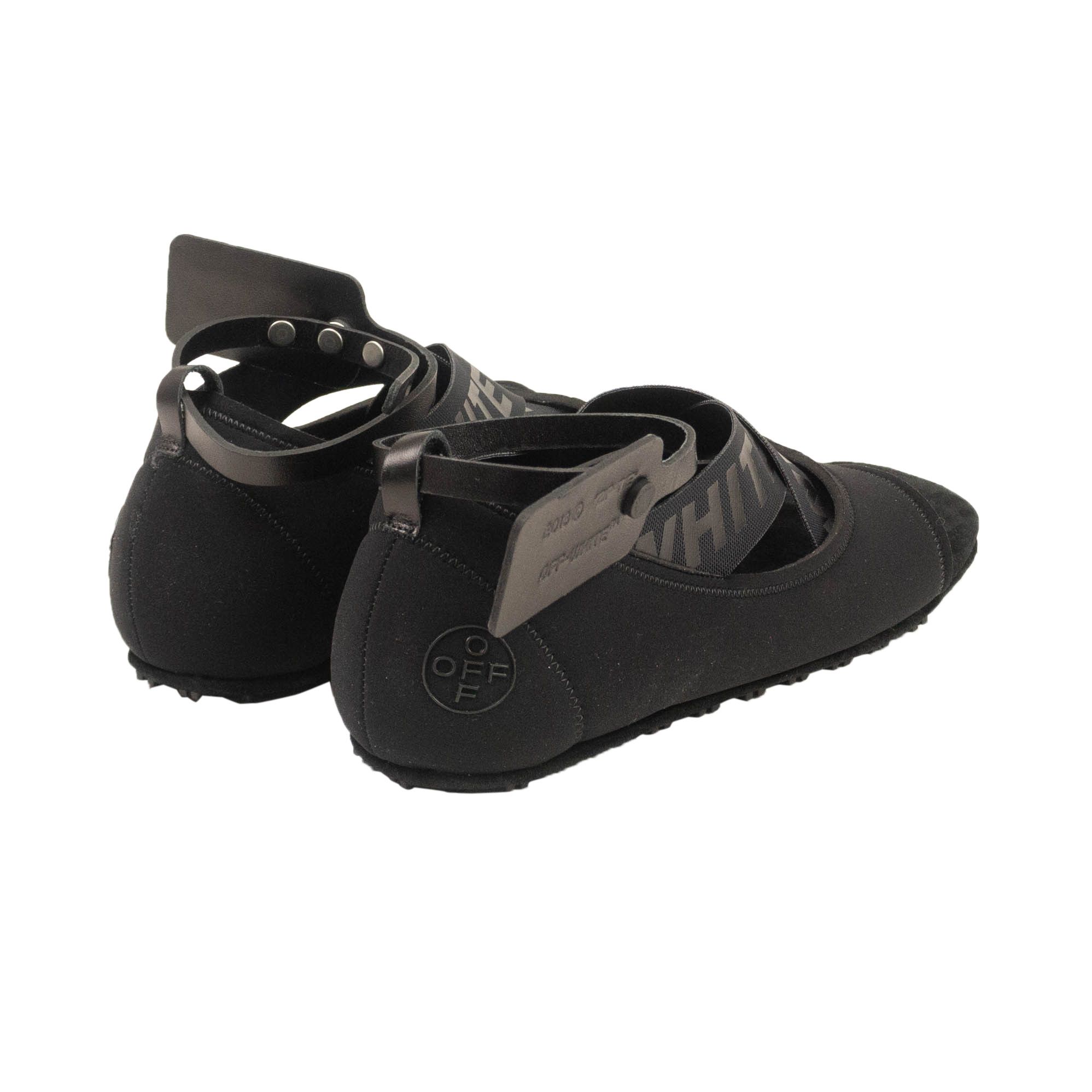 Off-White Black Yoga Flat Shoes Sandals Size 5/35 Size US 5 / IT 35 - 5 Thumbnail