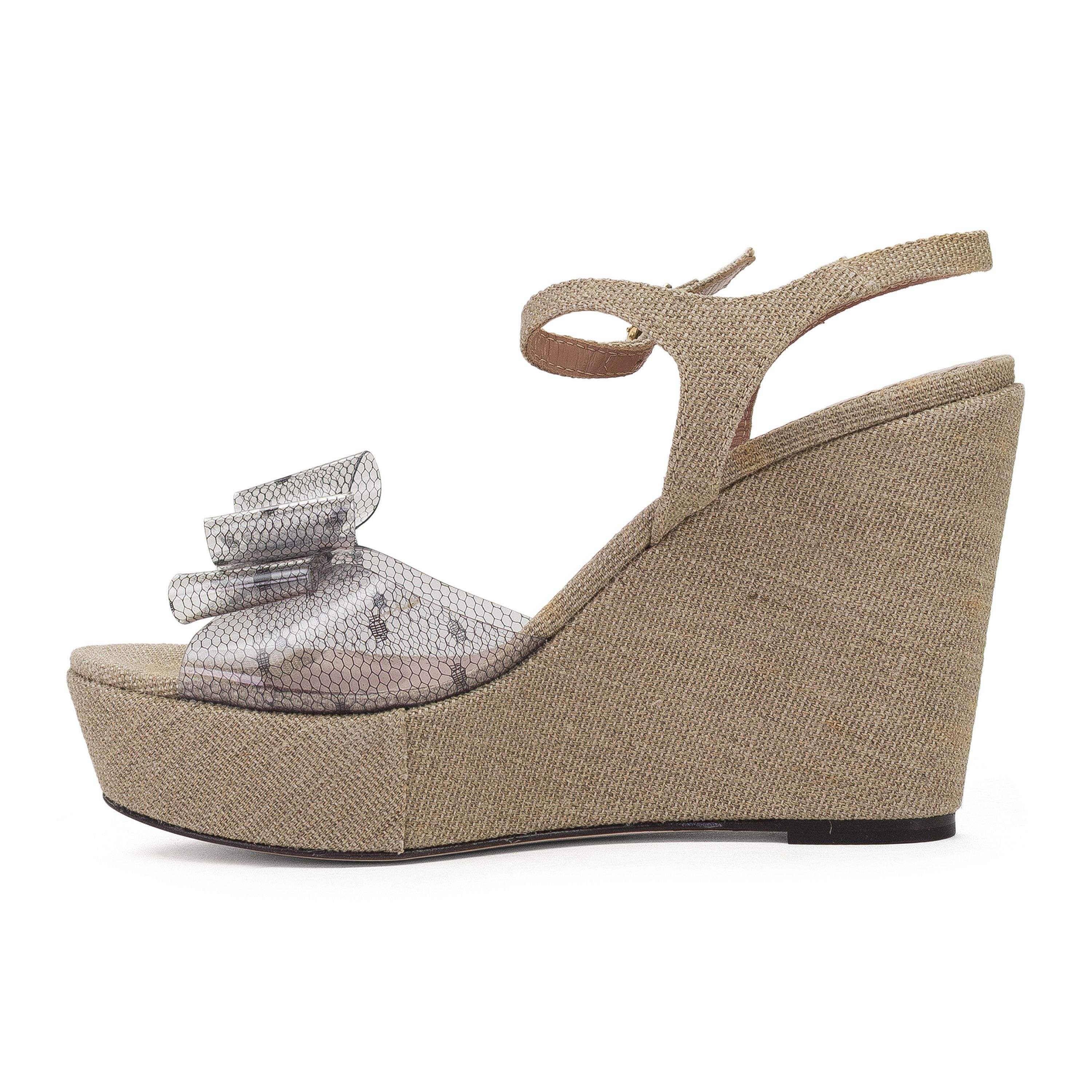 RED Valentino TAN WEDGE HEELS SIZE 38 Size US 8 / IT 38 - 2 Thumbnail
