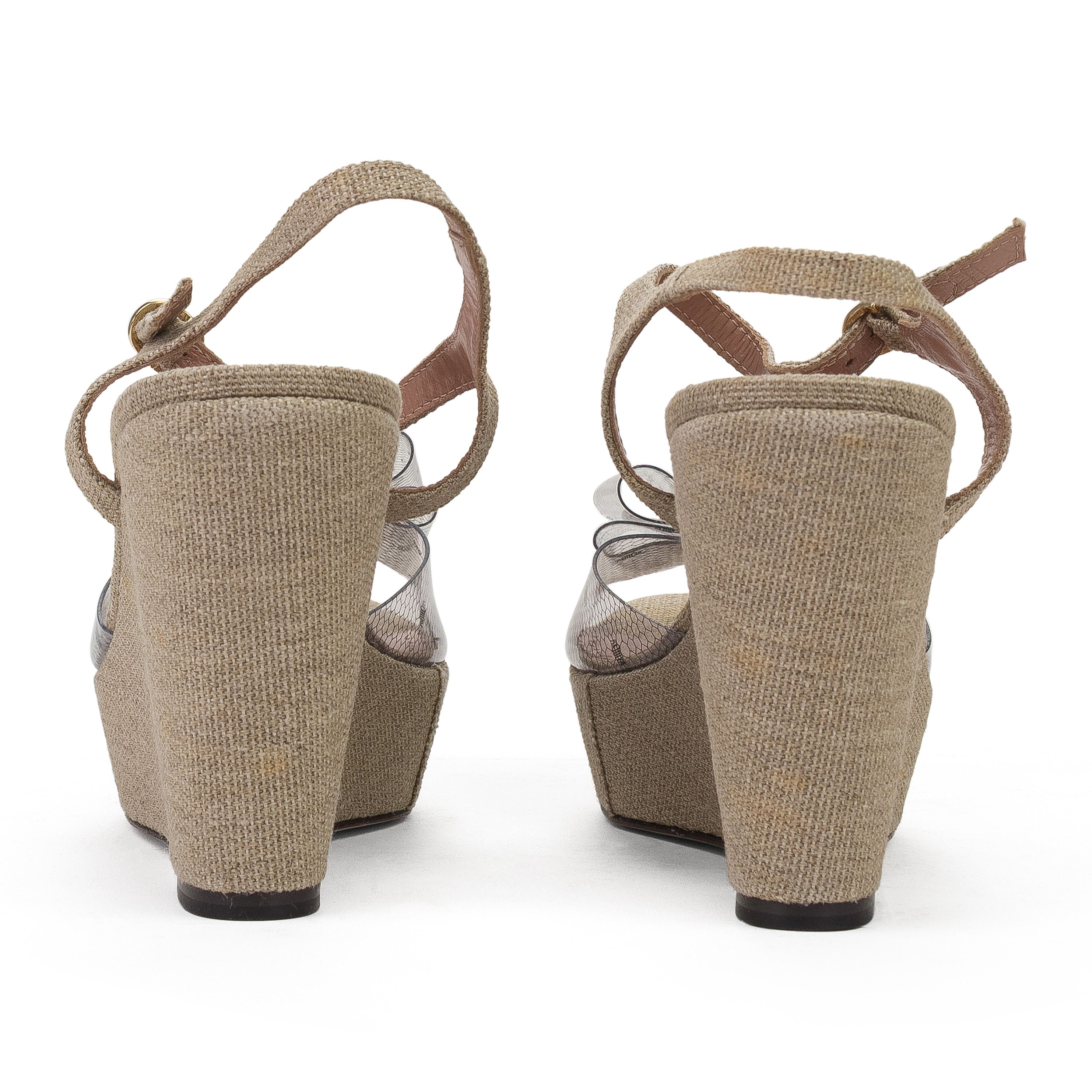 RED Valentino TAN WEDGE HEELS SIZE 38 Size US 8 / IT 38 - 6 Thumbnail
