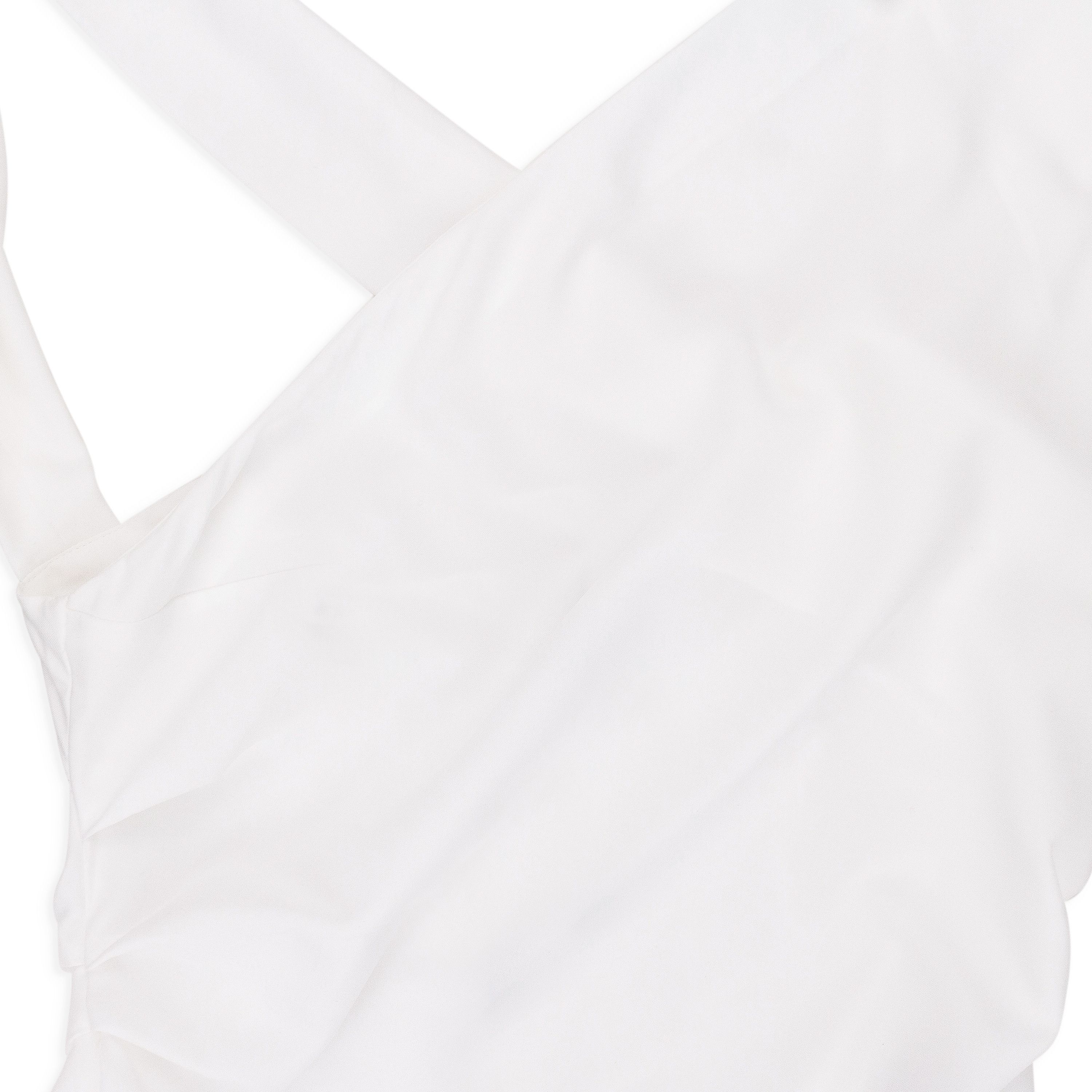 Rhude WHITE ASYMMETRICAL DRAPED BLOUSE SIZE S Size S / US 4 / IT 40 - 5 Thumbnail