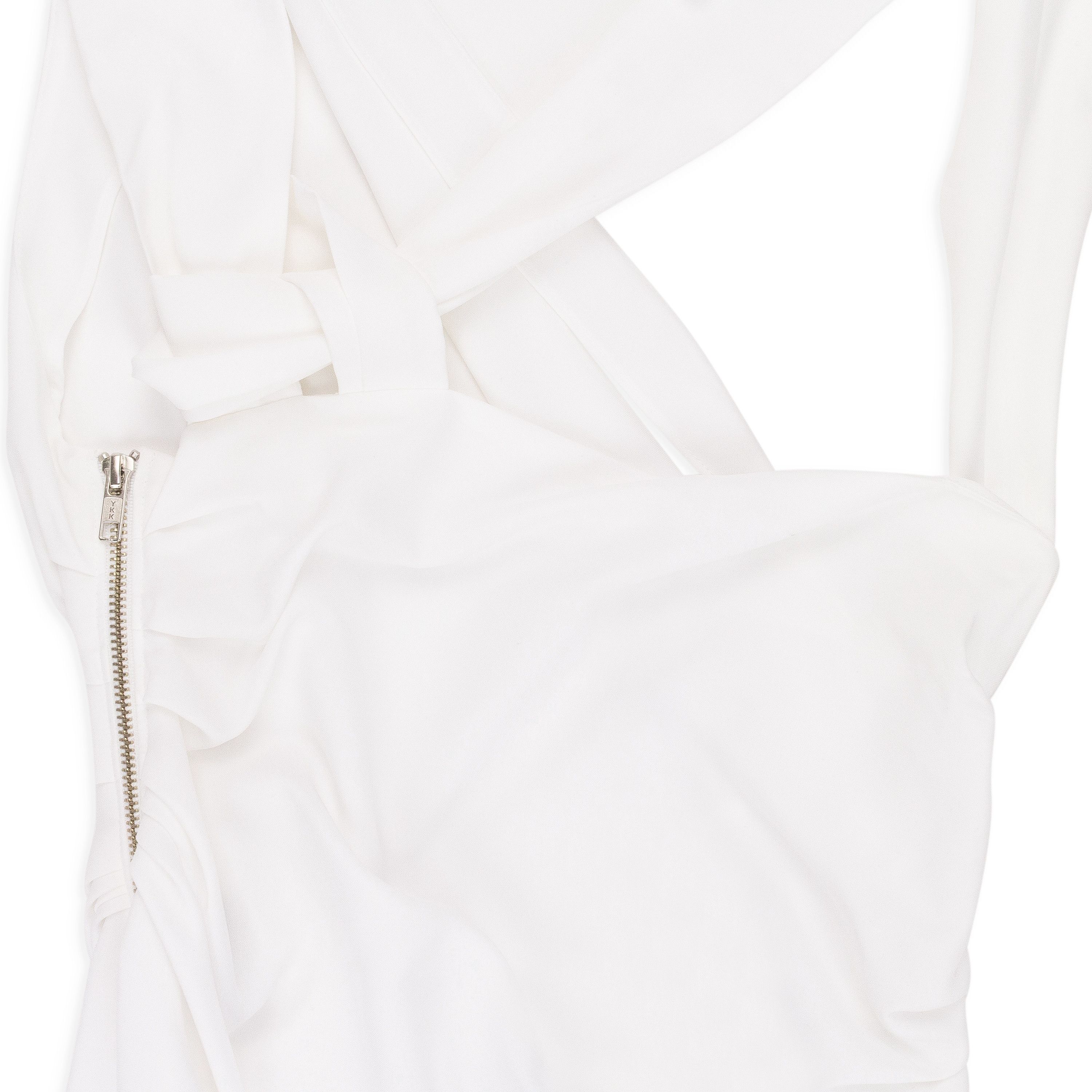 Rhude WHITE ASYMMETRICAL DRAPED BLOUSE SIZE S Size S / US 4 / IT 40 - 3 Thumbnail