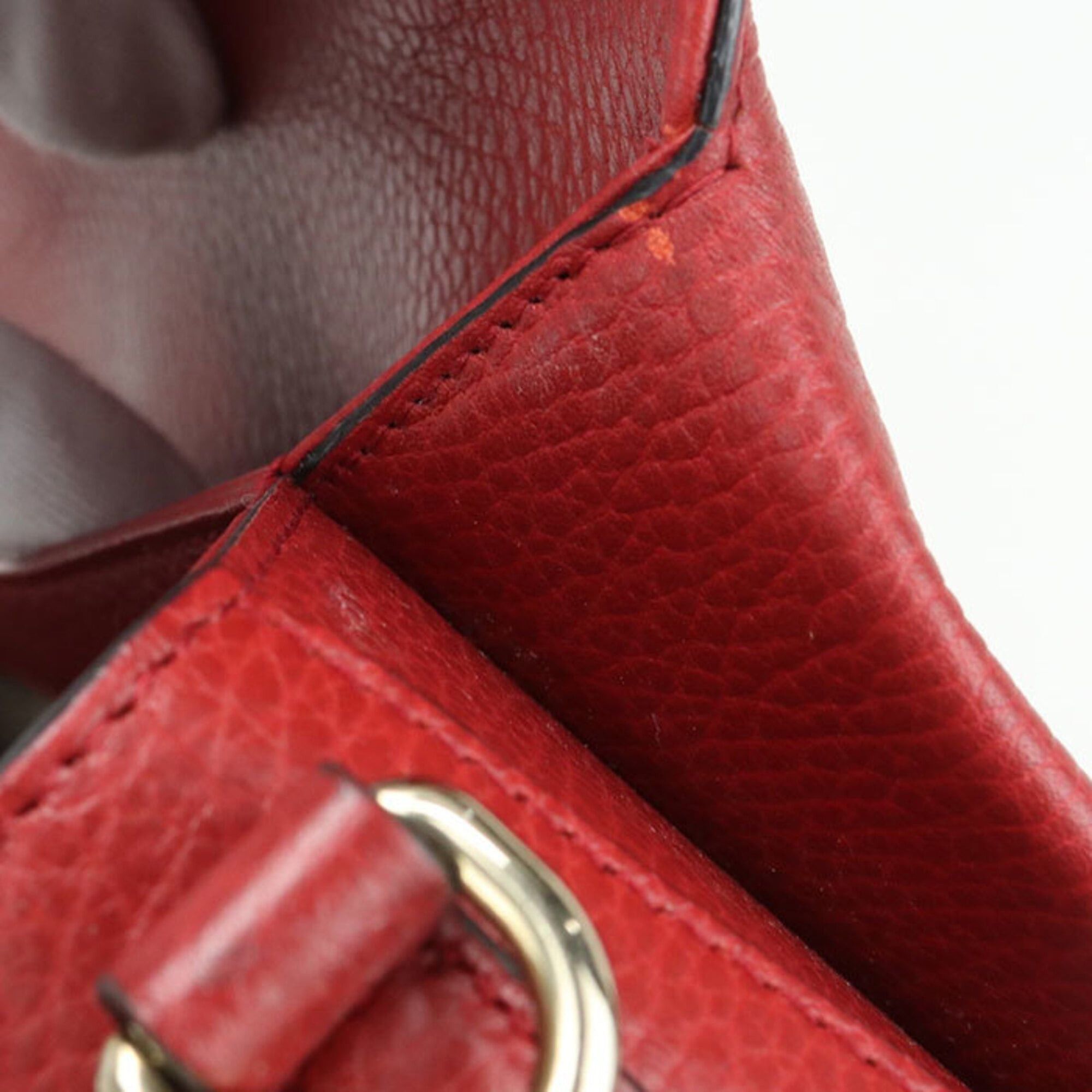 Gucci GUCCI Crossbody Shoulder Bag 510302 Chain Interlocking G Women's Red Size ONE SIZE - 11 Thumbnail