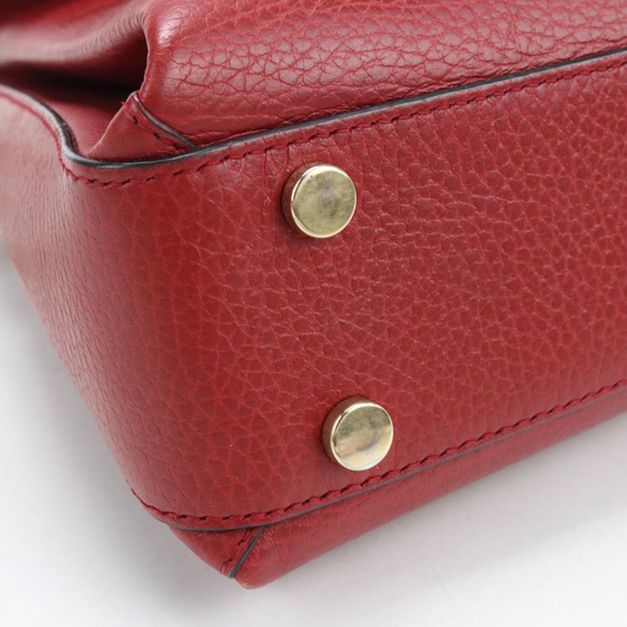 Gucci GUCCI Crossbody Shoulder Bag 510302 Chain Interlocking G Women's Red Size ONE SIZE - 5 Thumbnail