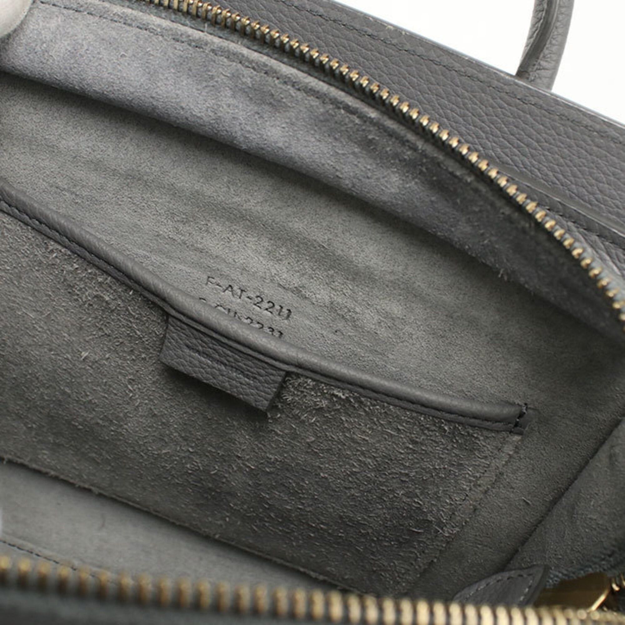 Celine Celine Tote Bag 189243AQL.10KL Luggage Nano Women's Gray Size ONE SIZE - 4 Thumbnail