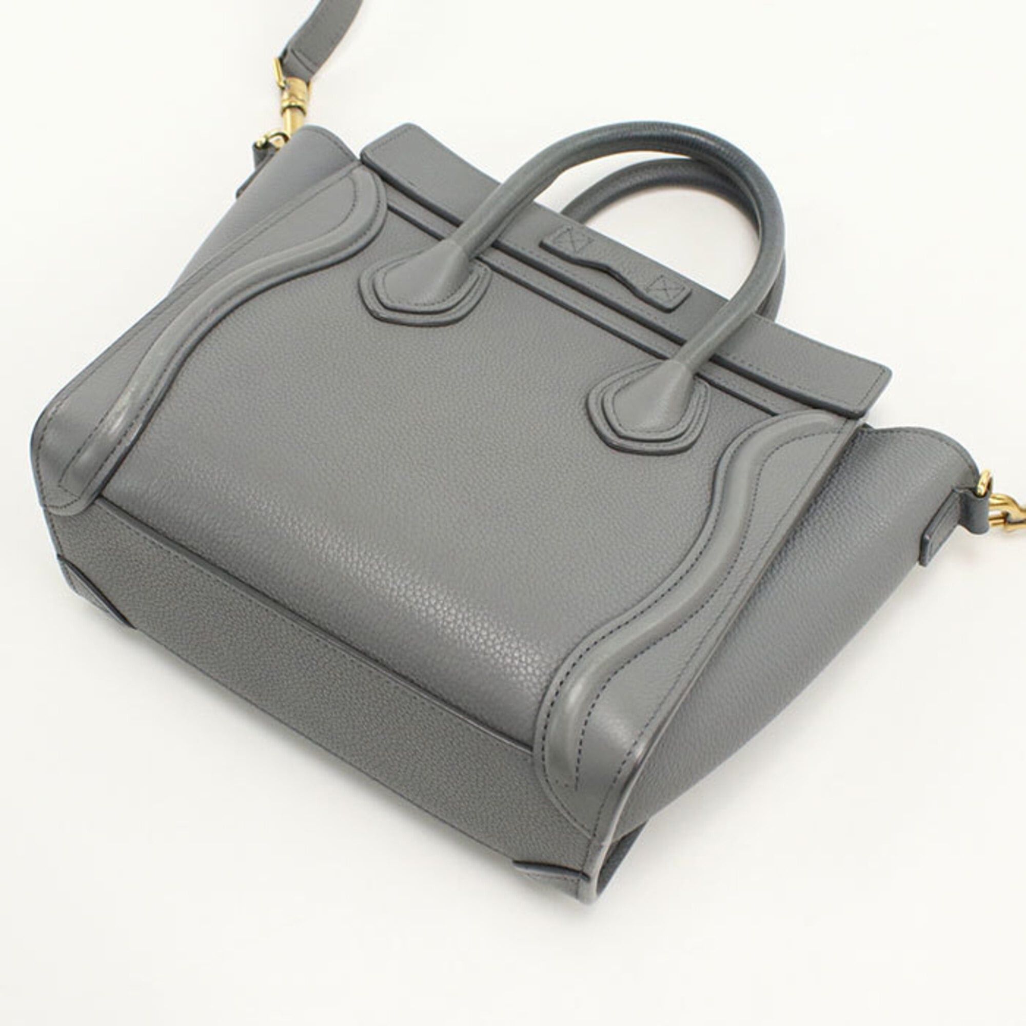 Celine Celine Tote Bag 189243AQL.10KL Luggage Nano Women's Gray Size ONE SIZE - 2 Thumbnail