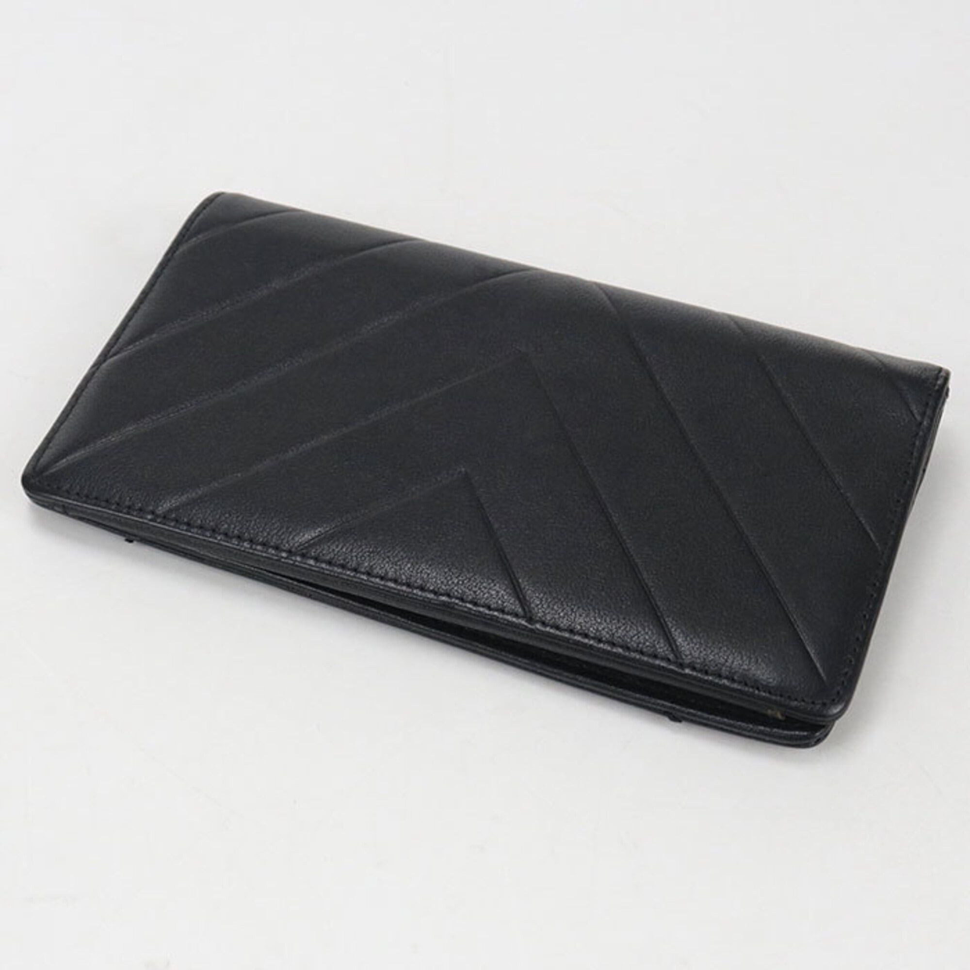 Chanel CHANEL Women's Bi-fold Long Wallet, Black Size ONE SIZE - 2 Thumbnail