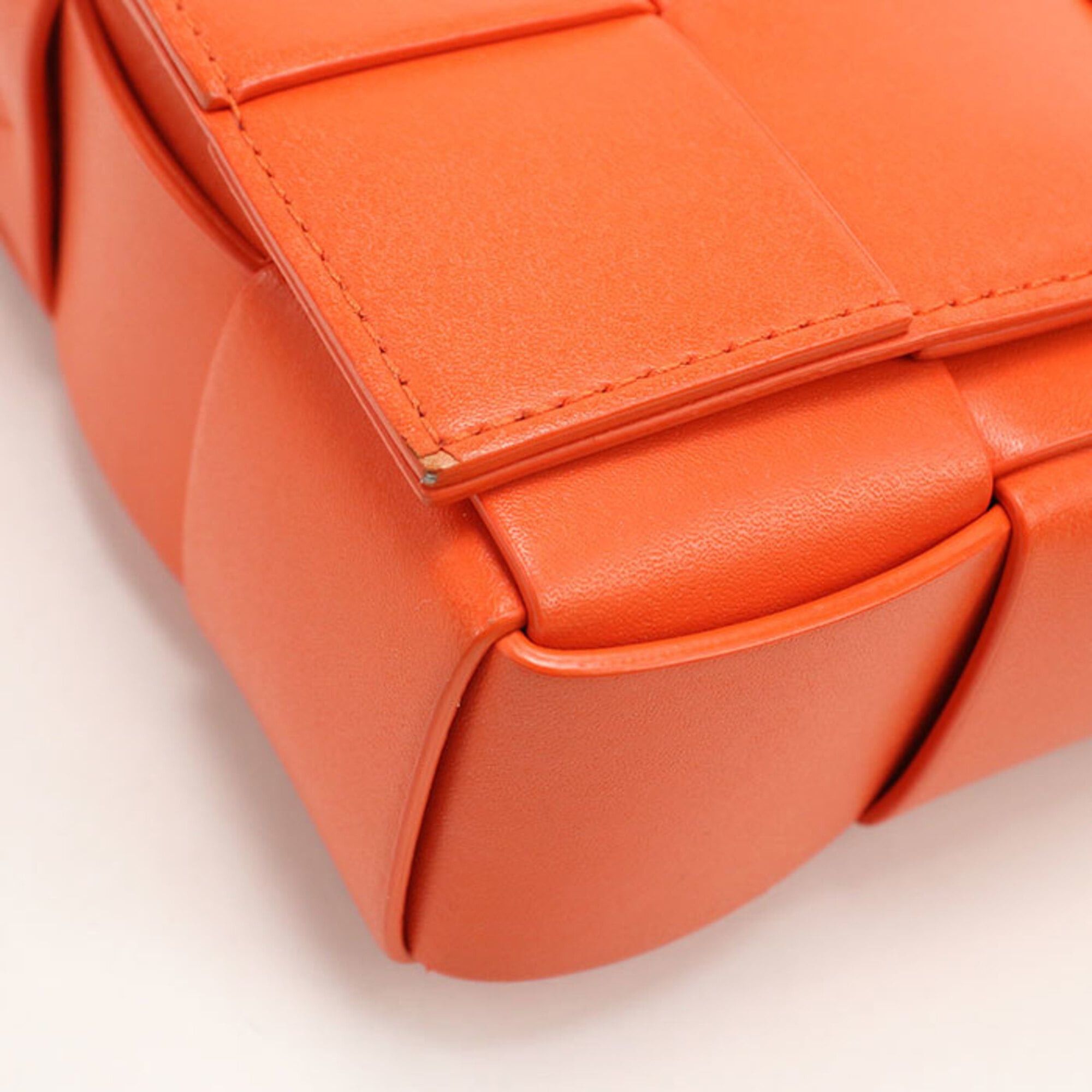 Bottega Veneta Bottega Veneta Crossbody Shoulder Bag 737950 Medium Cassette Orange Men's and Women's Size ONE SIZE - 4 Thumbnail