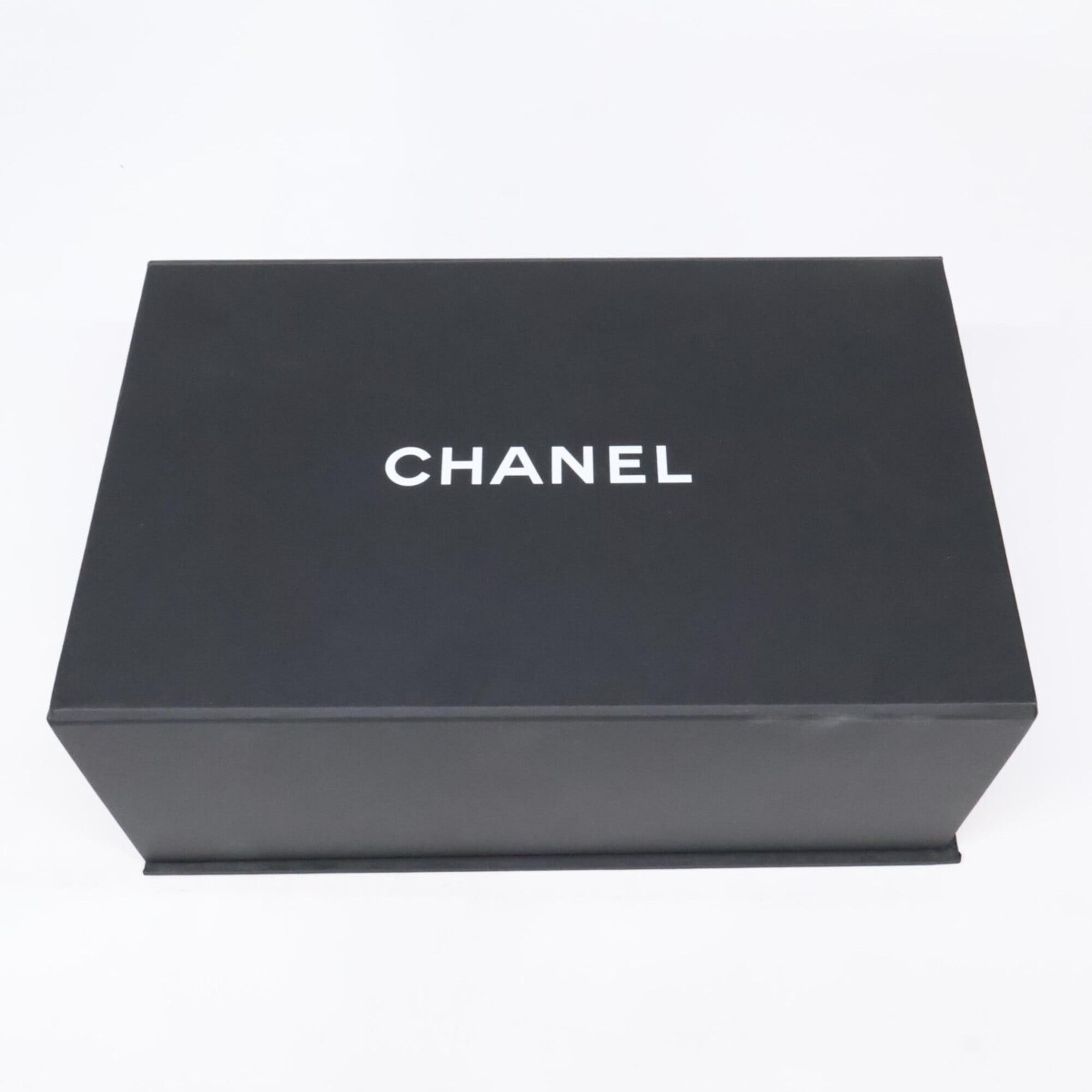 Chanel CHANEL Orylag x Cashmere Real Fur Scarf with Coco Mark on Both Ends - Black/White Women's Size ONE SIZE - 11 Thumbnail