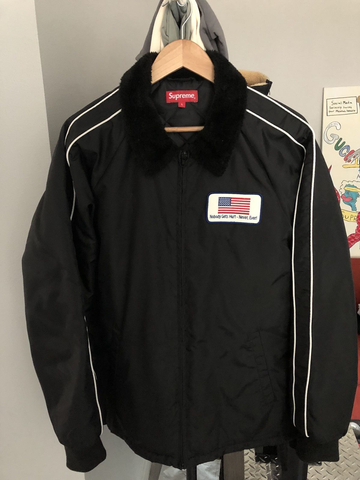 Supreme Supreme Freighter Jacket (Nobody Gets Hurt) | Grailed