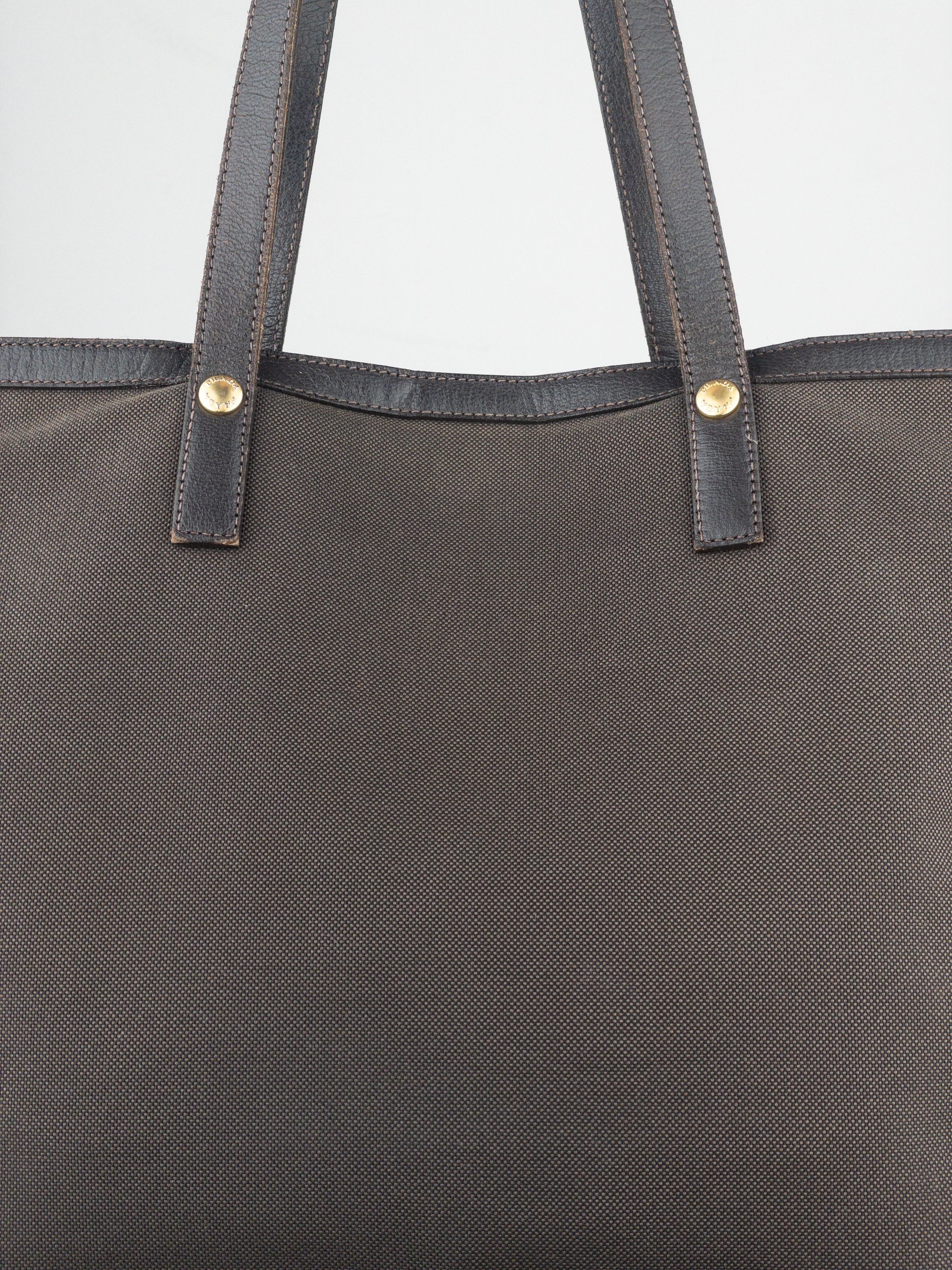 Prada 2000s Jacquard Canvas Shopper Tote Handbag Size ONE SIZE - 8 Thumbnail