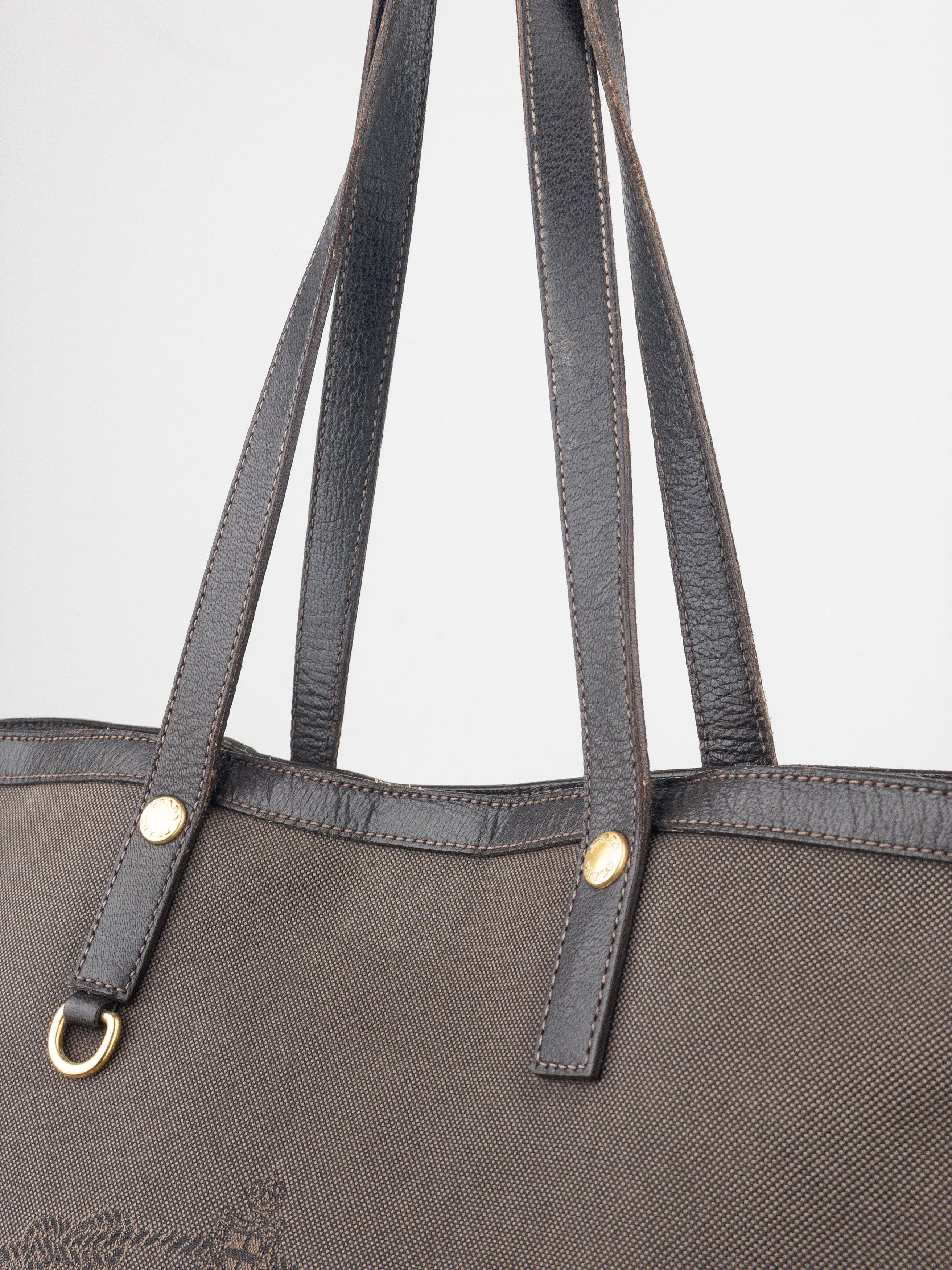 Prada 2000s Jacquard Canvas Shopper Tote Handbag Size ONE SIZE - 7 Thumbnail
