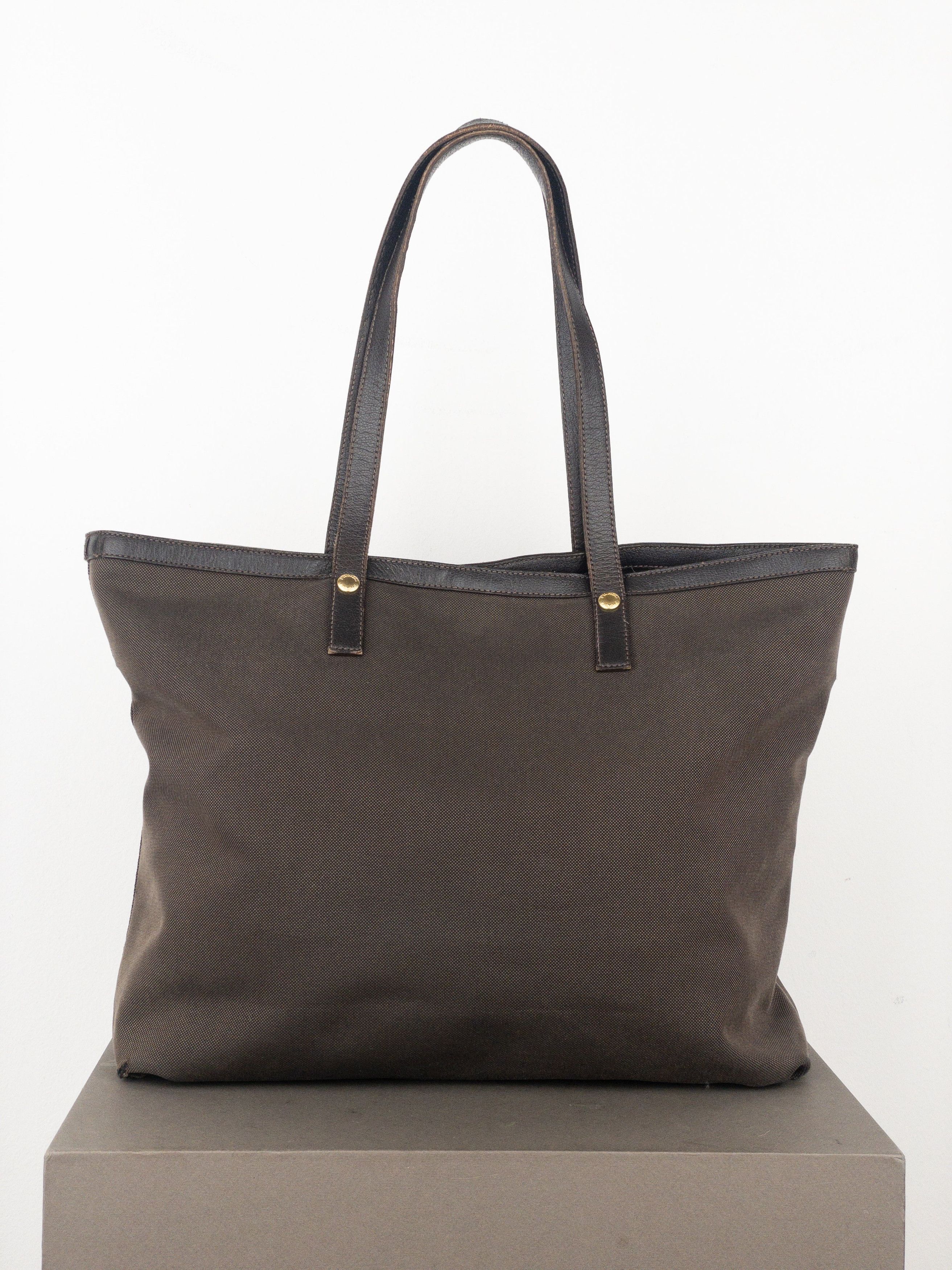 Prada 2000s Jacquard Canvas Shopper Tote Handbag Size ONE SIZE - 3 Thumbnail