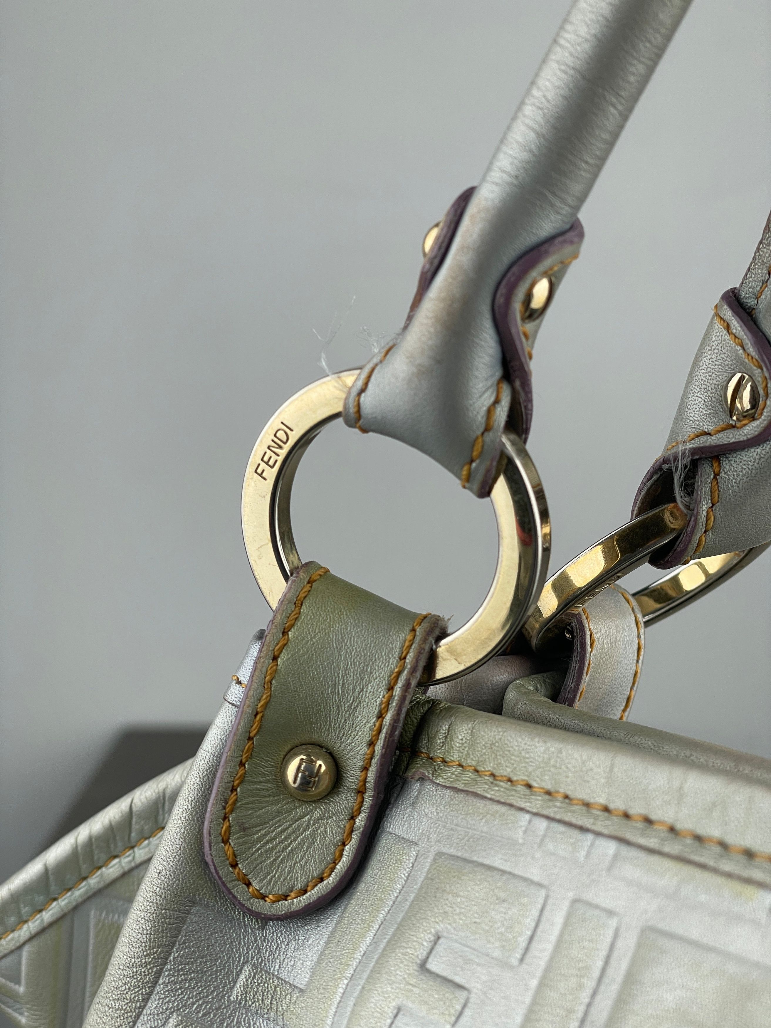 Fendi 2000s Iridescent Ombre Zucca Monogram‚Chef‘ Handbag Size ONE SIZE - 13 Thumbnail
