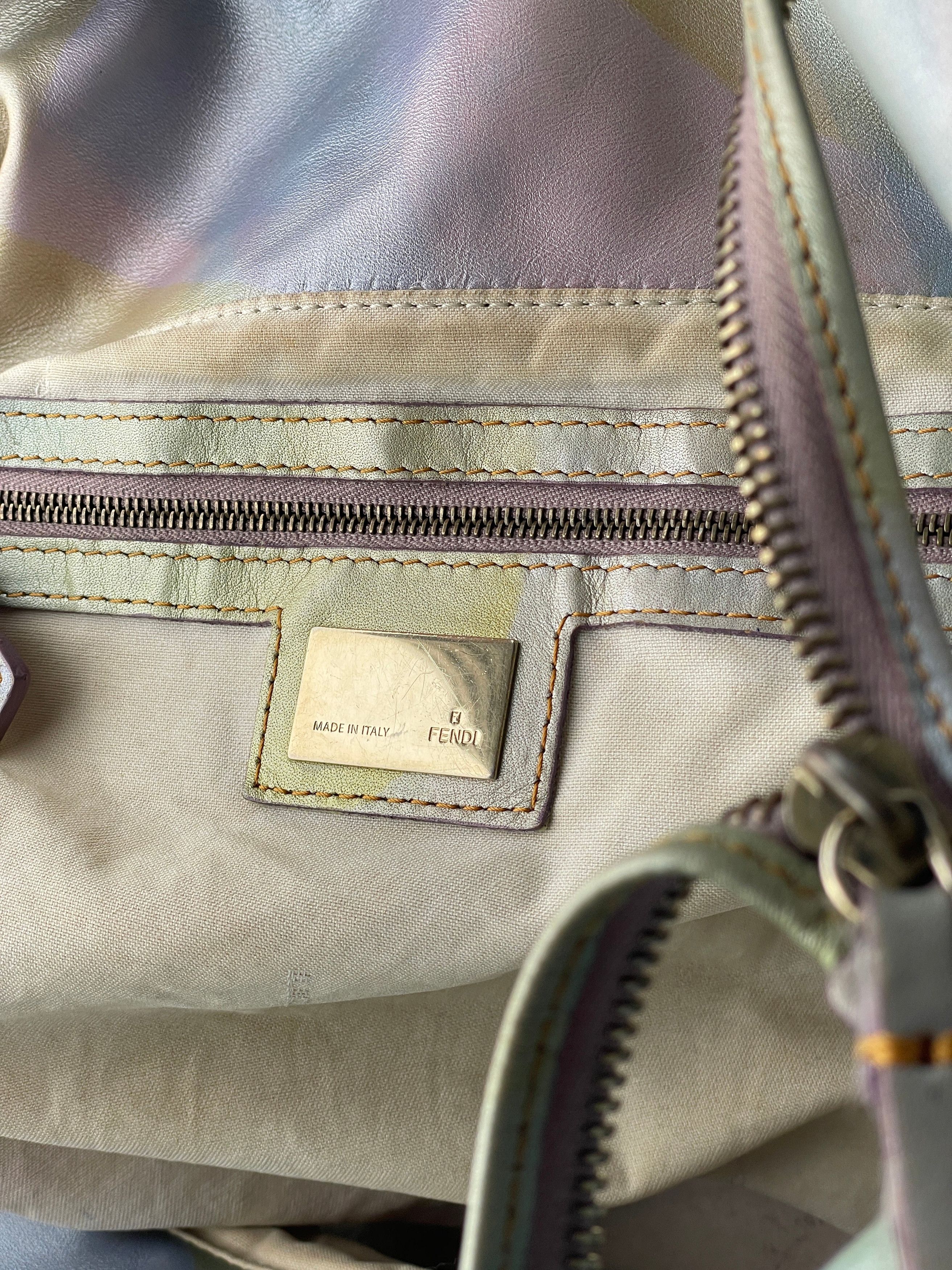 Fendi 2000s Iridescent Ombre Zucca Monogram‚Chef‘ Handbag Size ONE SIZE - 12 Thumbnail