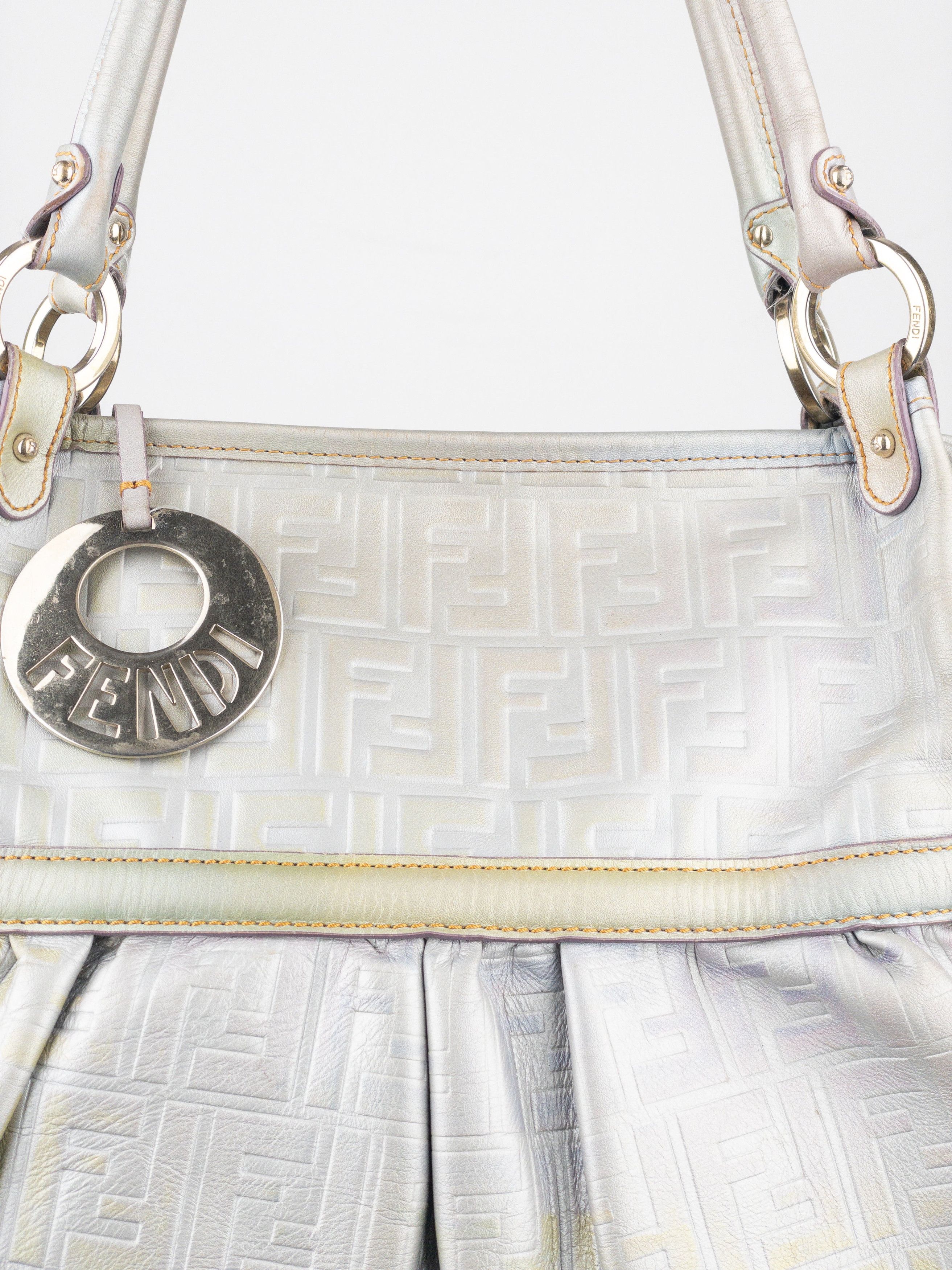 Fendi 2000s Iridescent Ombre Zucca Monogram‚Chef‘ Handbag Size ONE SIZE - 5 Thumbnail