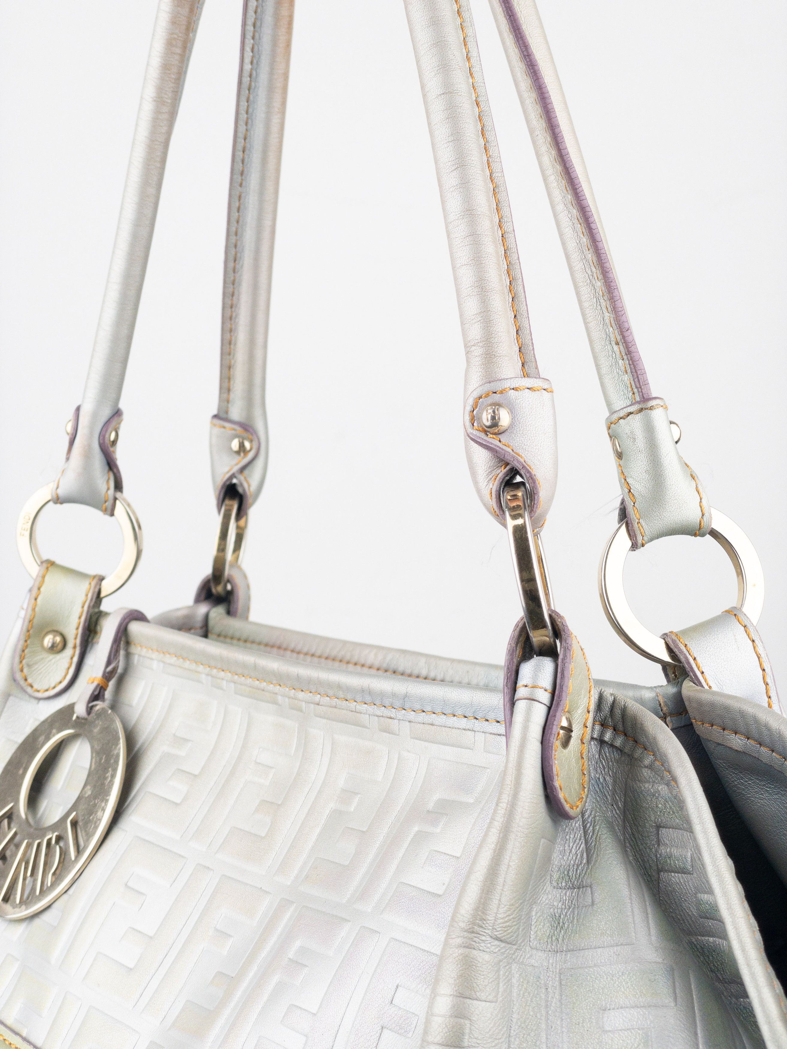 Fendi 2000s Iridescent Ombre Zucca Monogram‚Chef‘ Handbag Size ONE SIZE - 6 Thumbnail