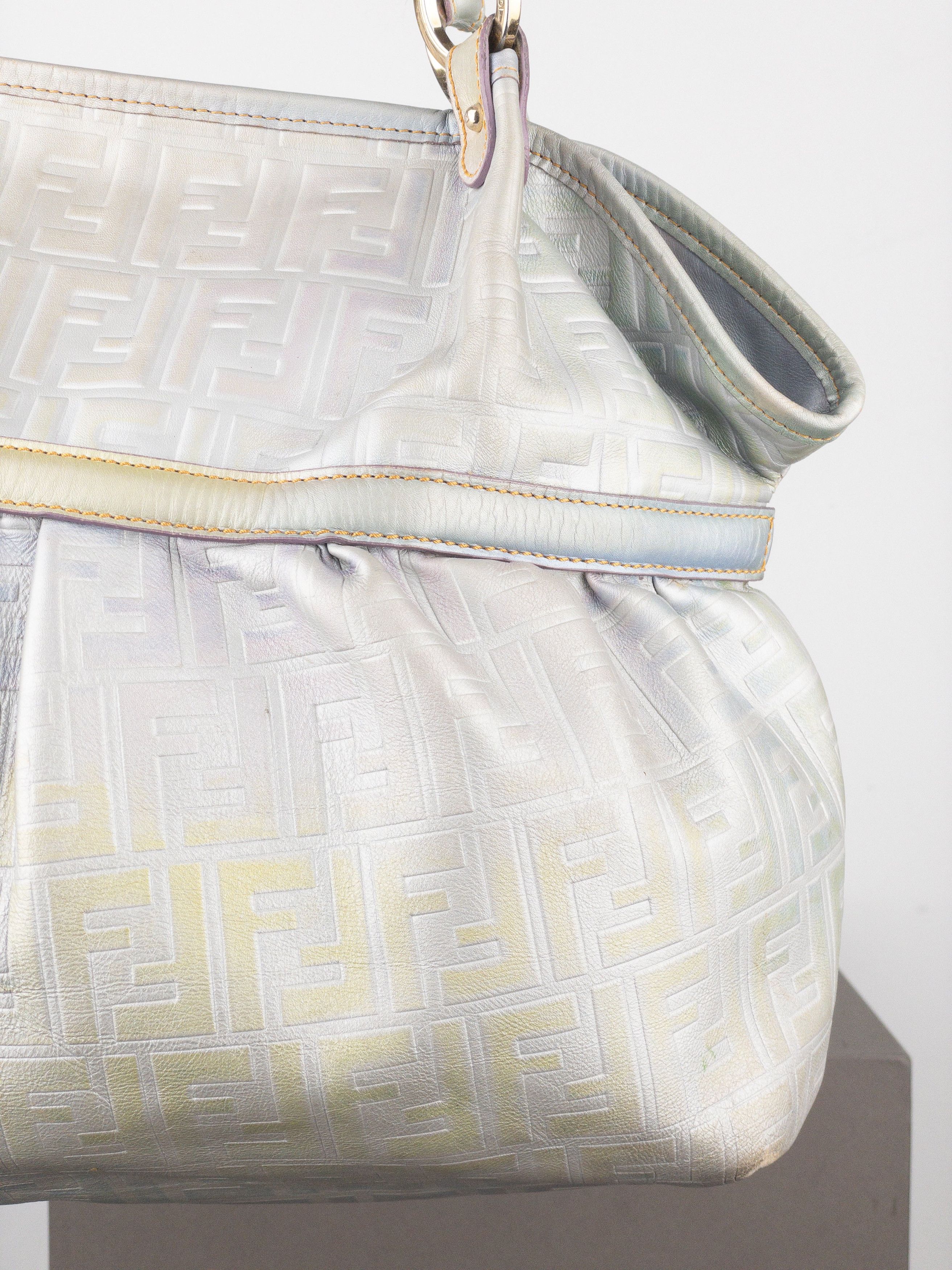 Fendi 2000s Iridescent Ombre Zucca Monogram‚Chef‘ Handbag Size ONE SIZE - 8 Thumbnail