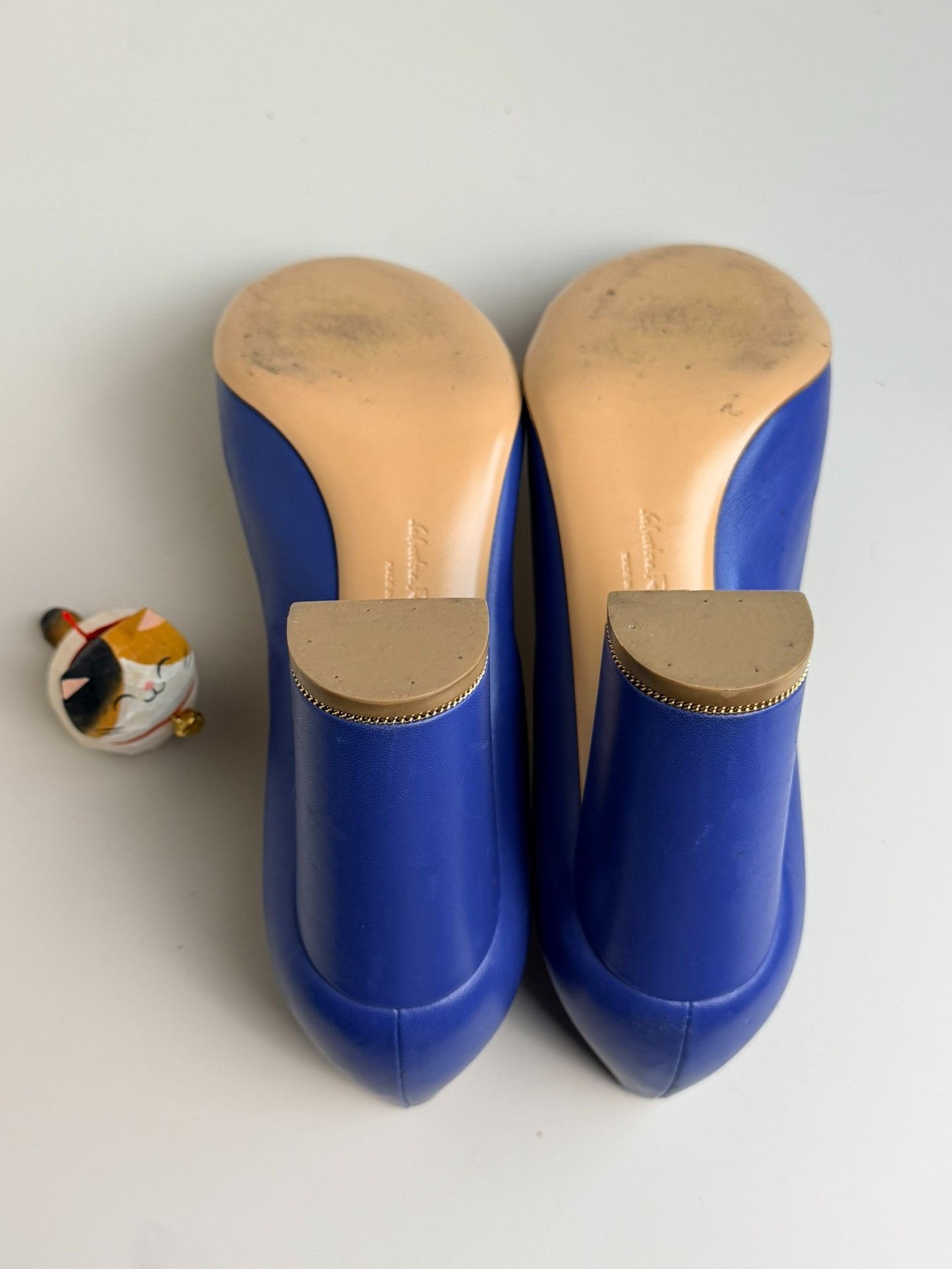 Salvatore Ferragamo Salvatore Ferragamo Leather Blue Lowtop Sneakers us_6 Women Size US 6 / IT 36 - 6 Thumbnail