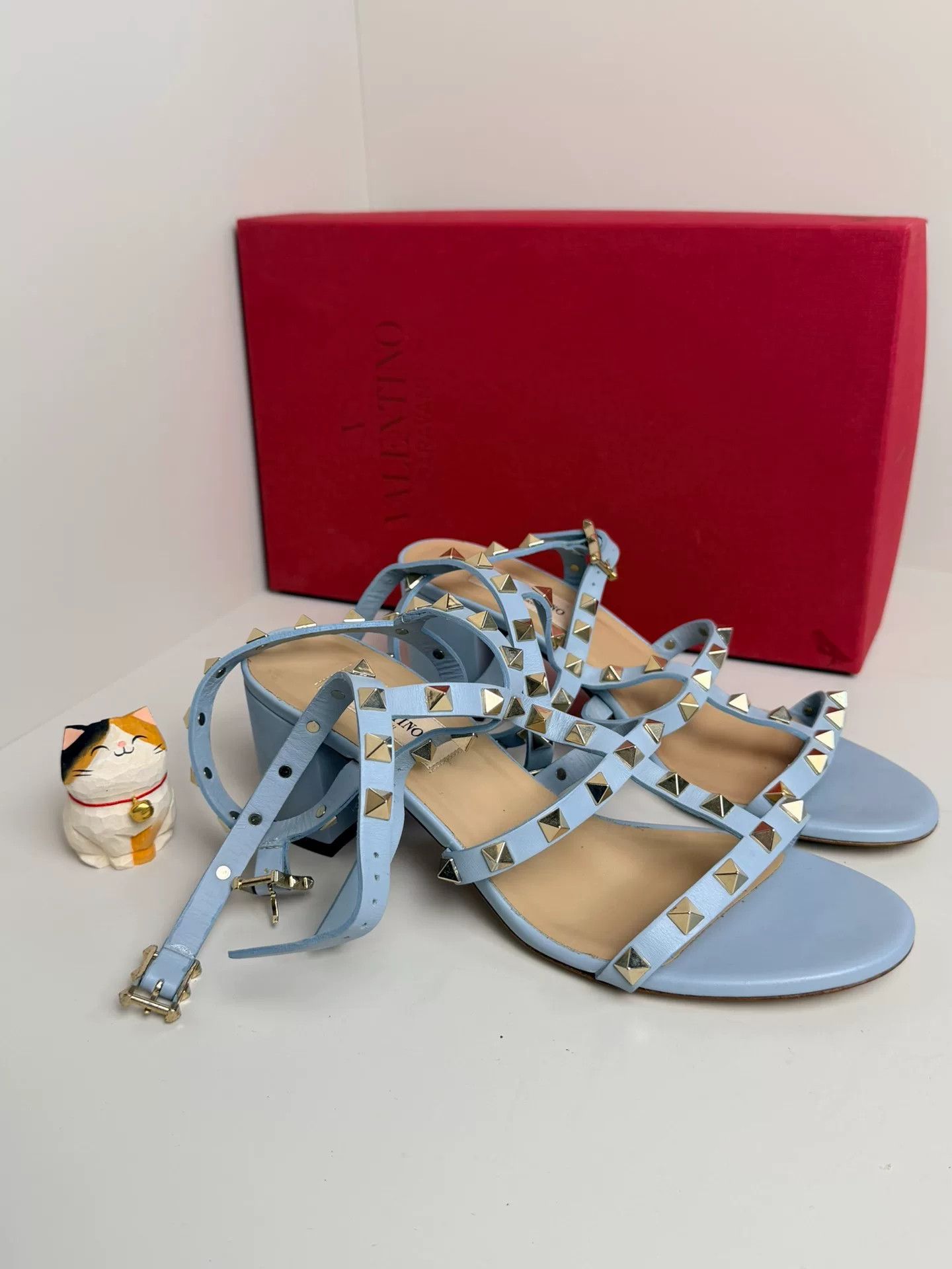 Valentino Valentino Blue Sandals us_6-5 Women Size US 6.5 / IT 36.5 - 3 Thumbnail