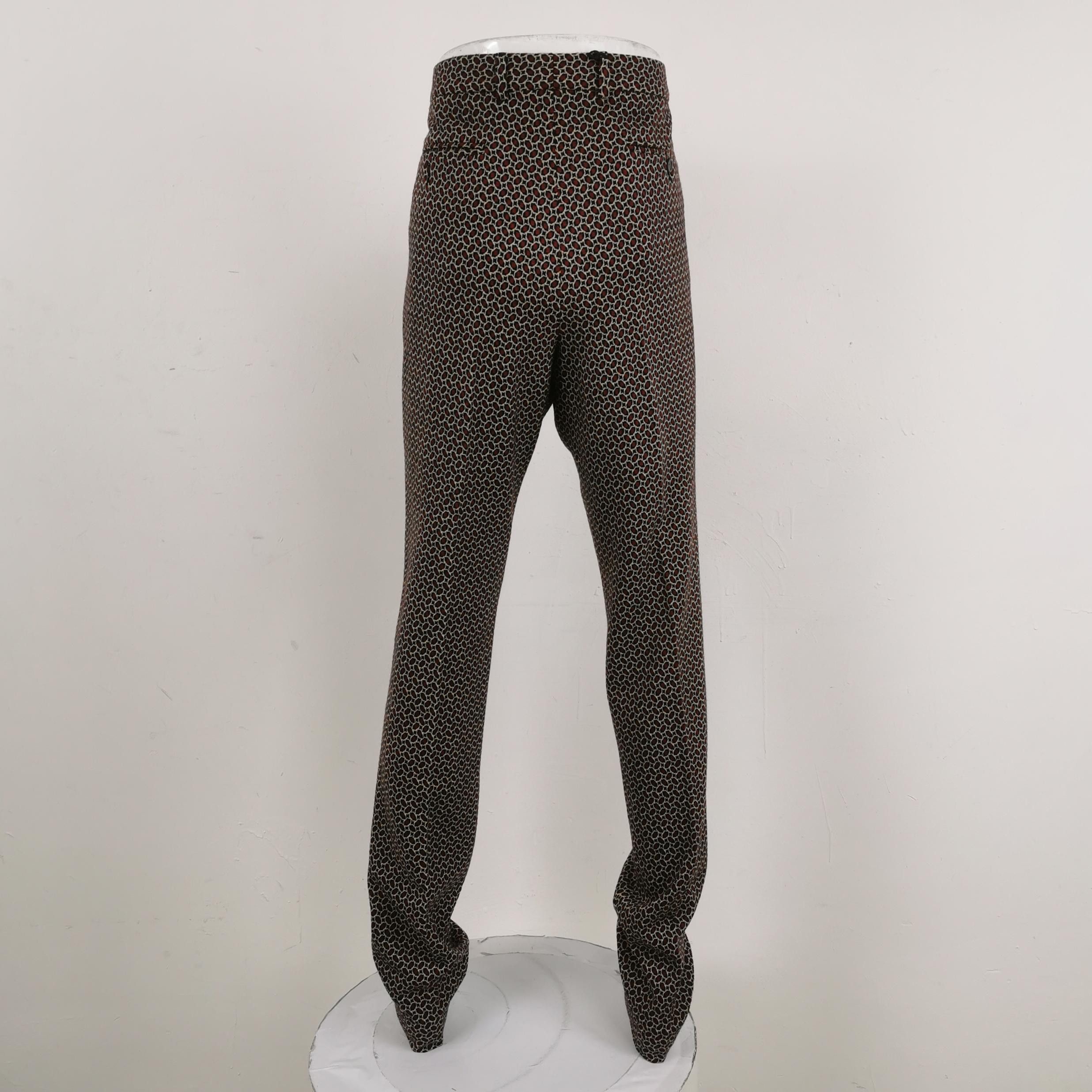 Gucci Gucci Geometric Pattern Cotton Wool Pants 54 Size US 38 / EU 54 - 2 Thumbnail