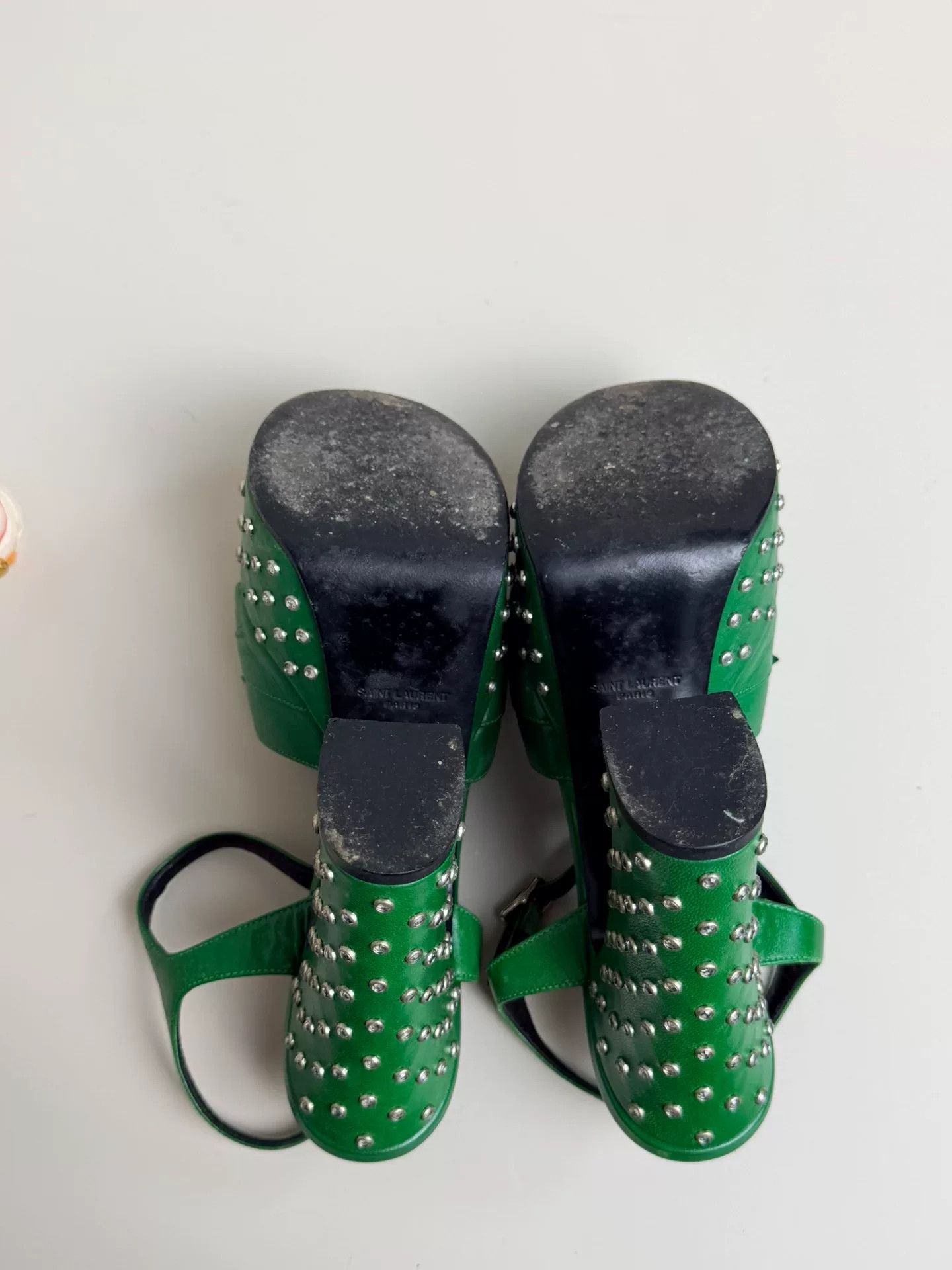 Saint Laurent Paris Saint Laurent Paris Leather Sandals us_6 Women Size US 6 / IT 36 - 6 Thumbnail