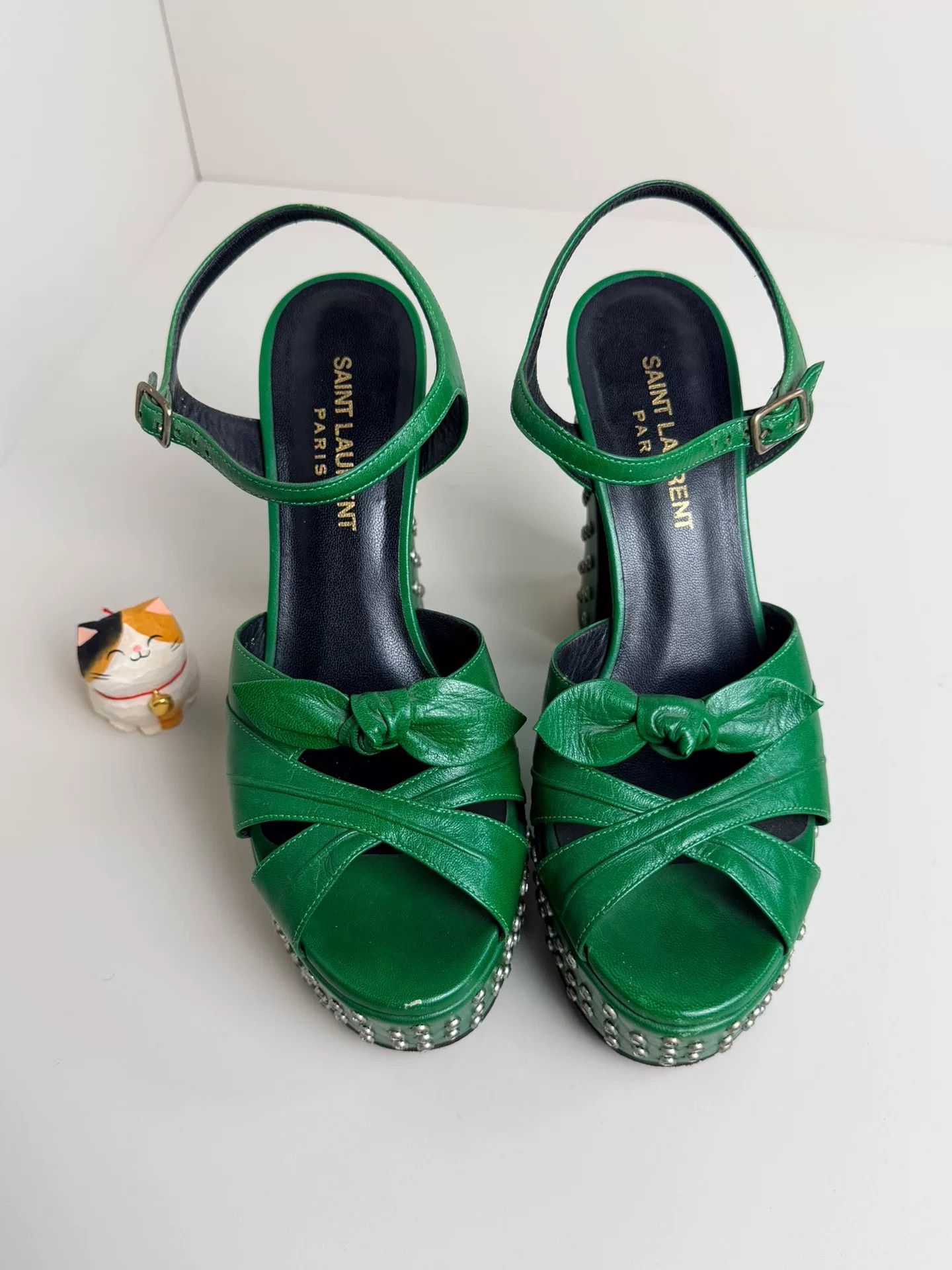 Saint Laurent Paris Saint Laurent Paris Leather Sandals us_6 Women Size US 6 / IT 36 - 3 Thumbnail