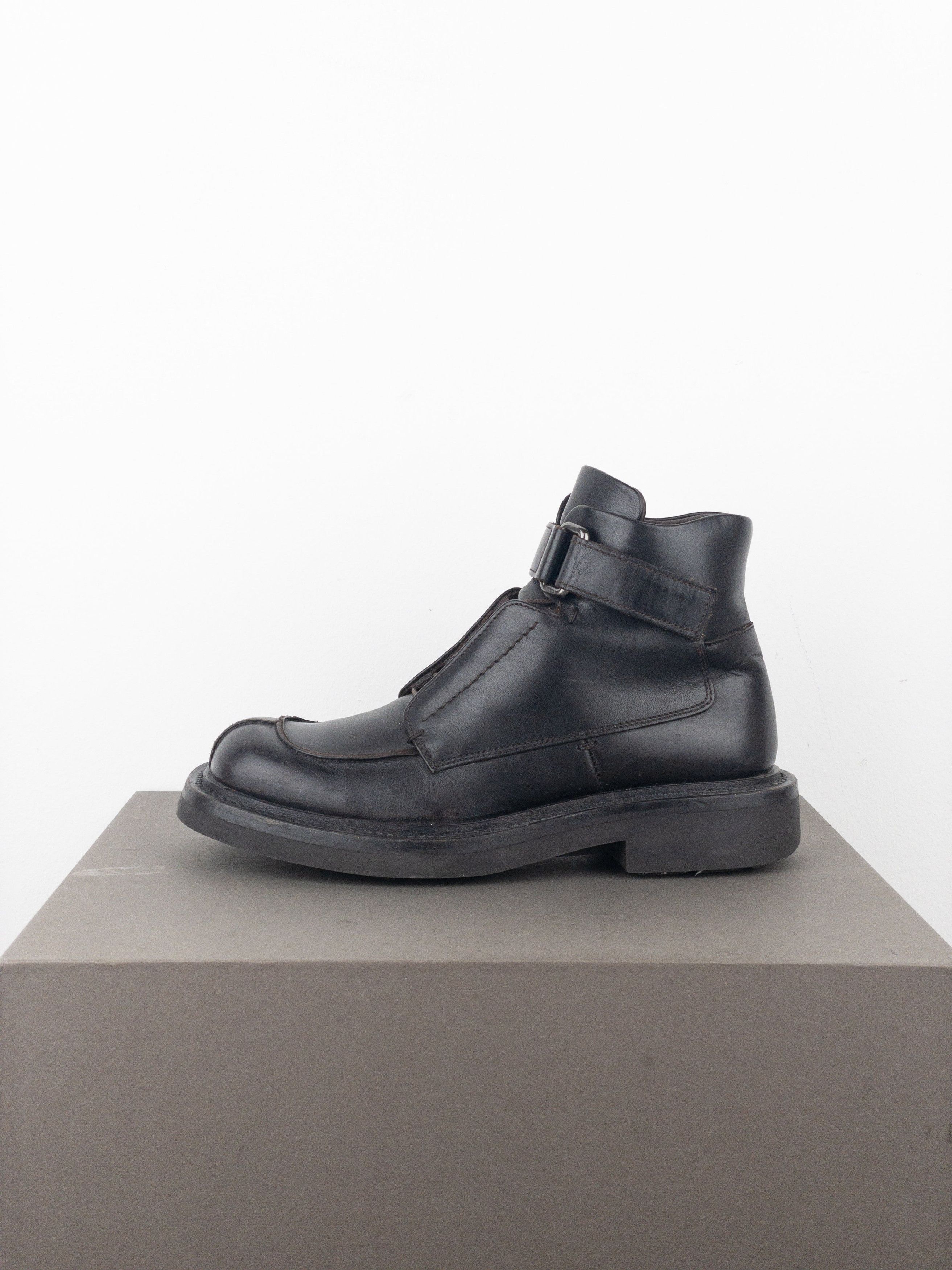 Prada AW99 Square Toe Ankle Combat Boots Size US 7 / EU 40 - 3 Thumbnail