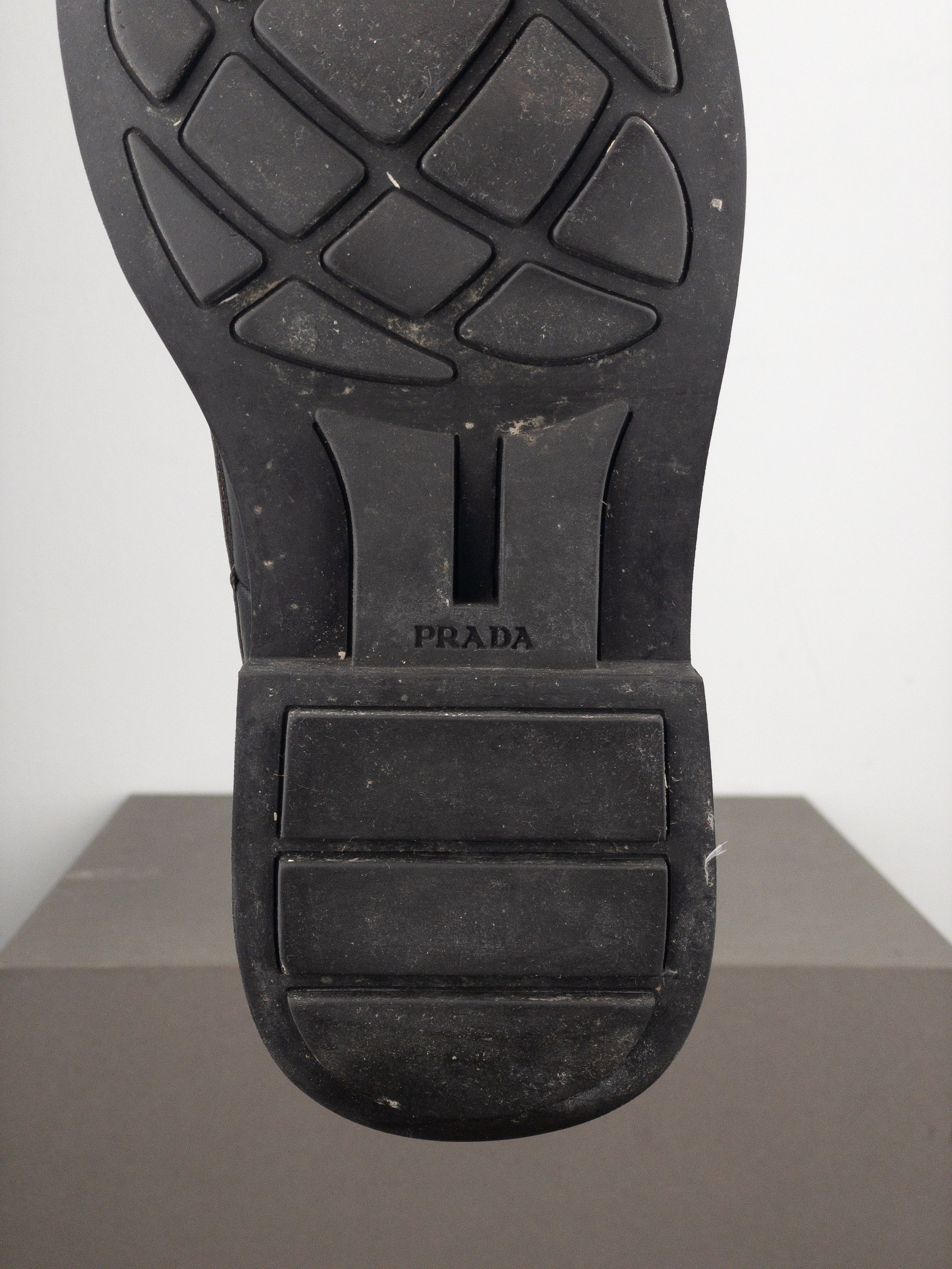 Prada AW99 Square Toe Ankle Combat Boots Size US 7 / EU 40 - 9 Thumbnail