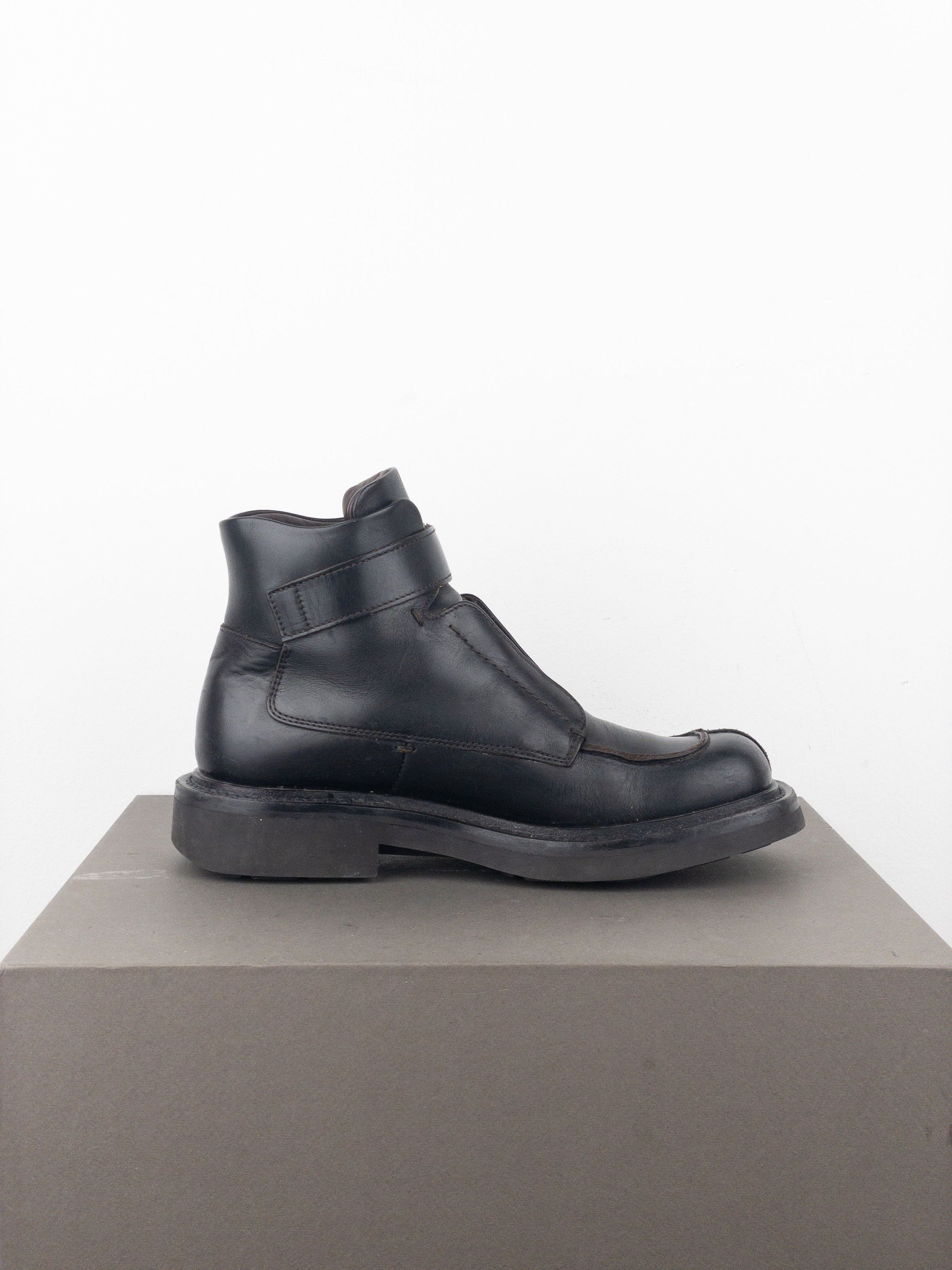 Prada AW99 Square Toe Ankle Combat Boots Size US 7 / EU 40 - 4 Thumbnail