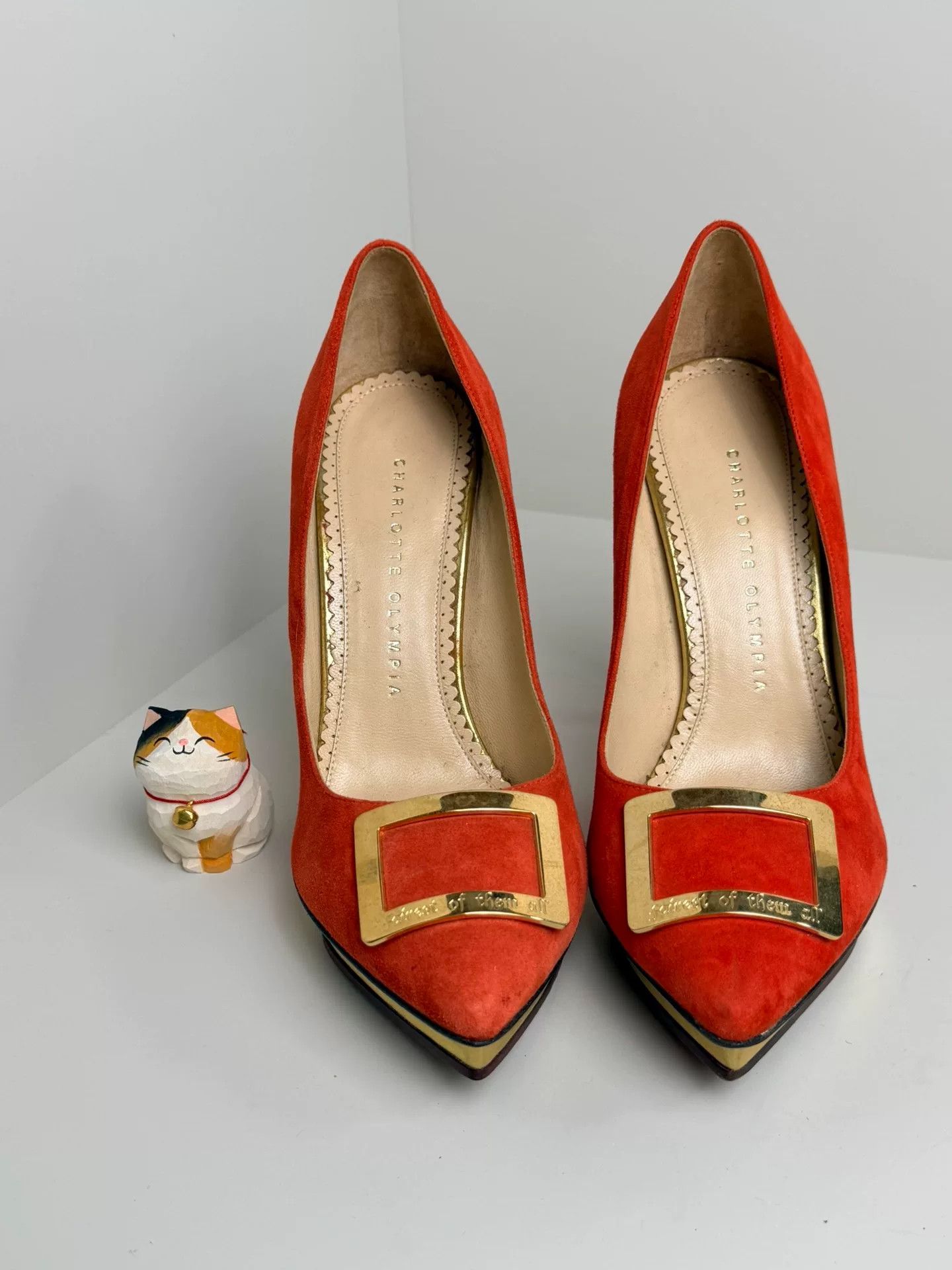Charlotte Olympia Charlotte Olympia Red Lowtop Sneakers us_8-5 Women Size US 8.5 / IT 38.5 - 2 Thumbnail