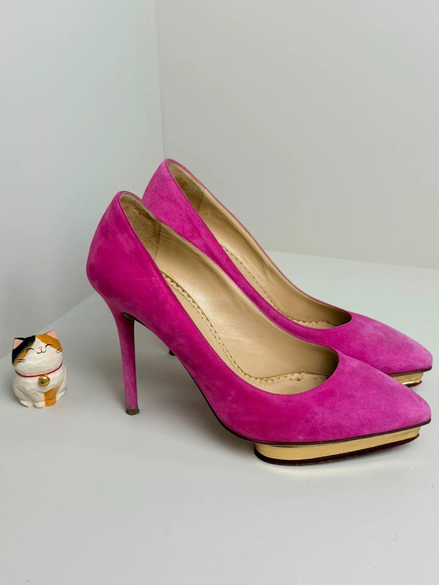 Charlotte Olympia Charlotte Olympia Waterproof Pink Lowtop Sneakers us_6 Women Size US 6 / IT 36 - 3 Thumbnail