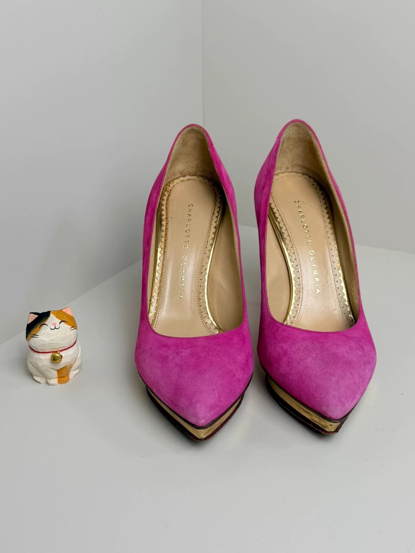 Charlotte Olympia Charlotte Olympia Waterproof Pink Lowtop Sneakers us_6 Women Size US 6 / IT 36 - 2 Thumbnail