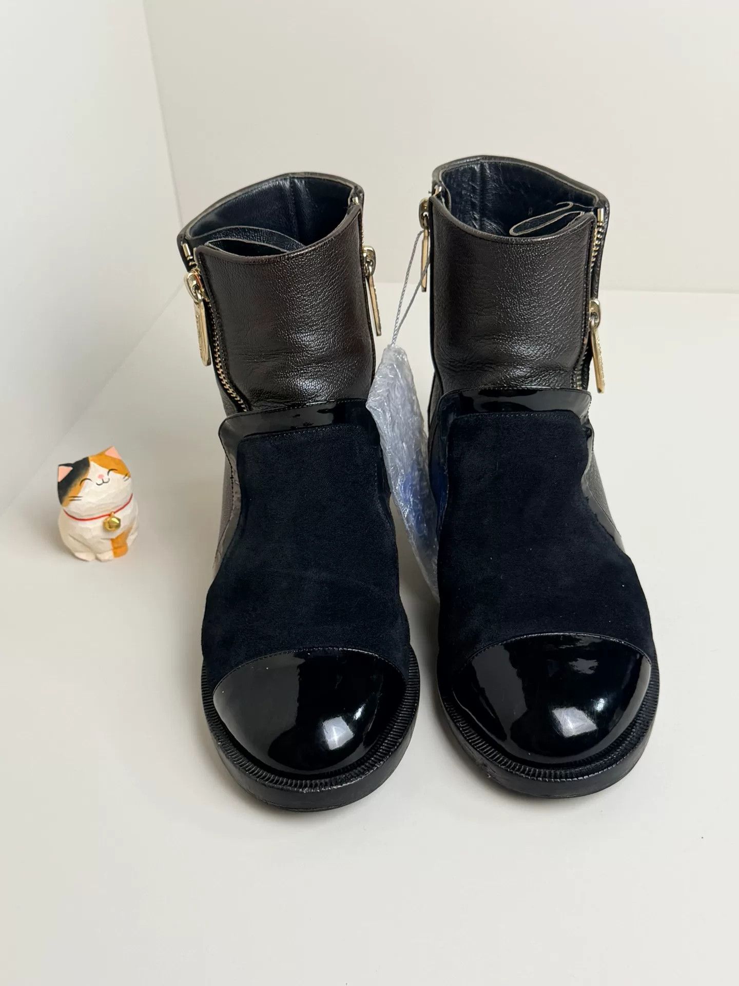 Chanel Chanel Patchwork Black Boots us_5-5 Women Size US 5.5 / IT 35.5 - 3 Thumbnail