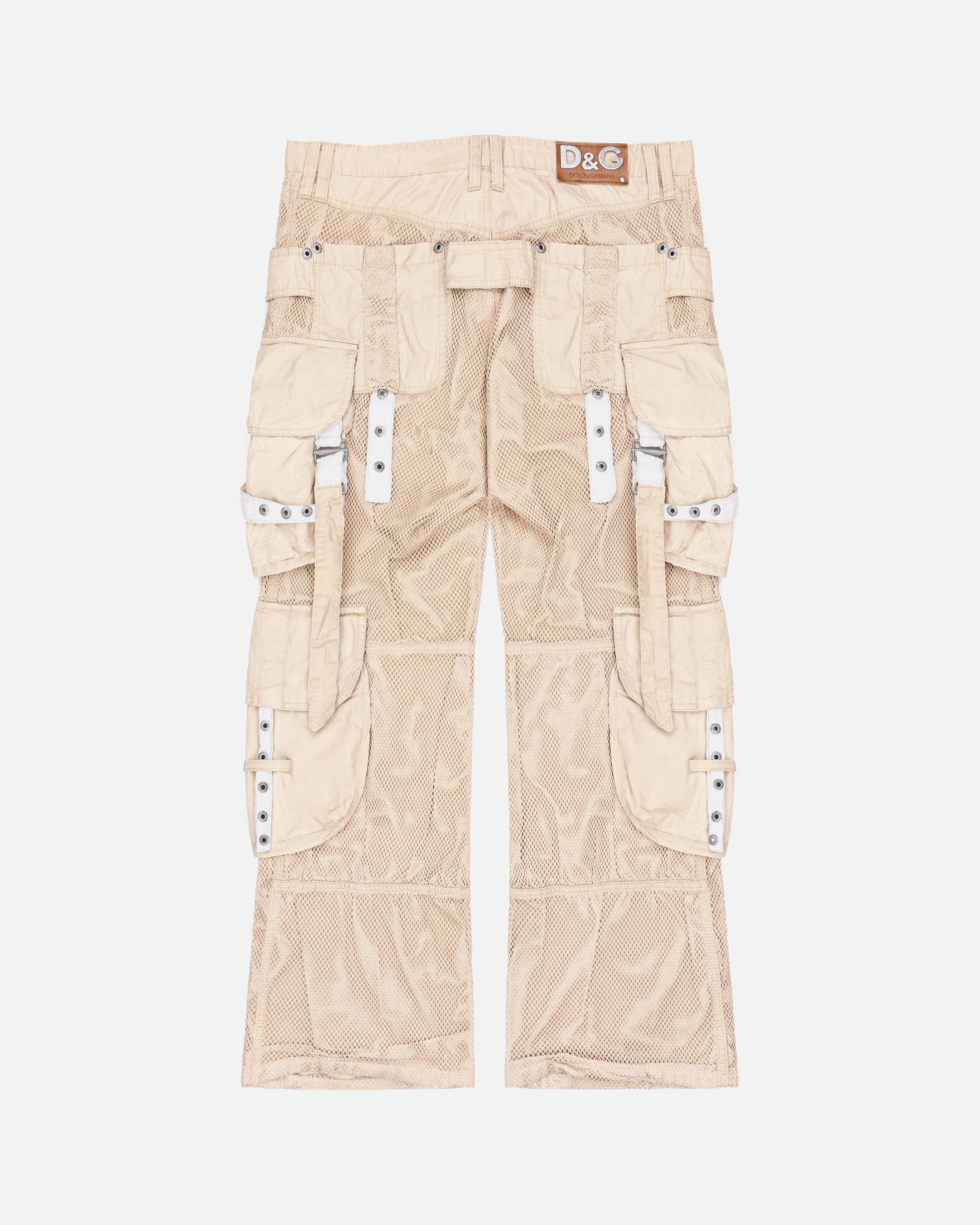 Dolce & Gabbana SS03 Net Cargo Pants Size US 36 / EU 52 - 2 Thumbnail
