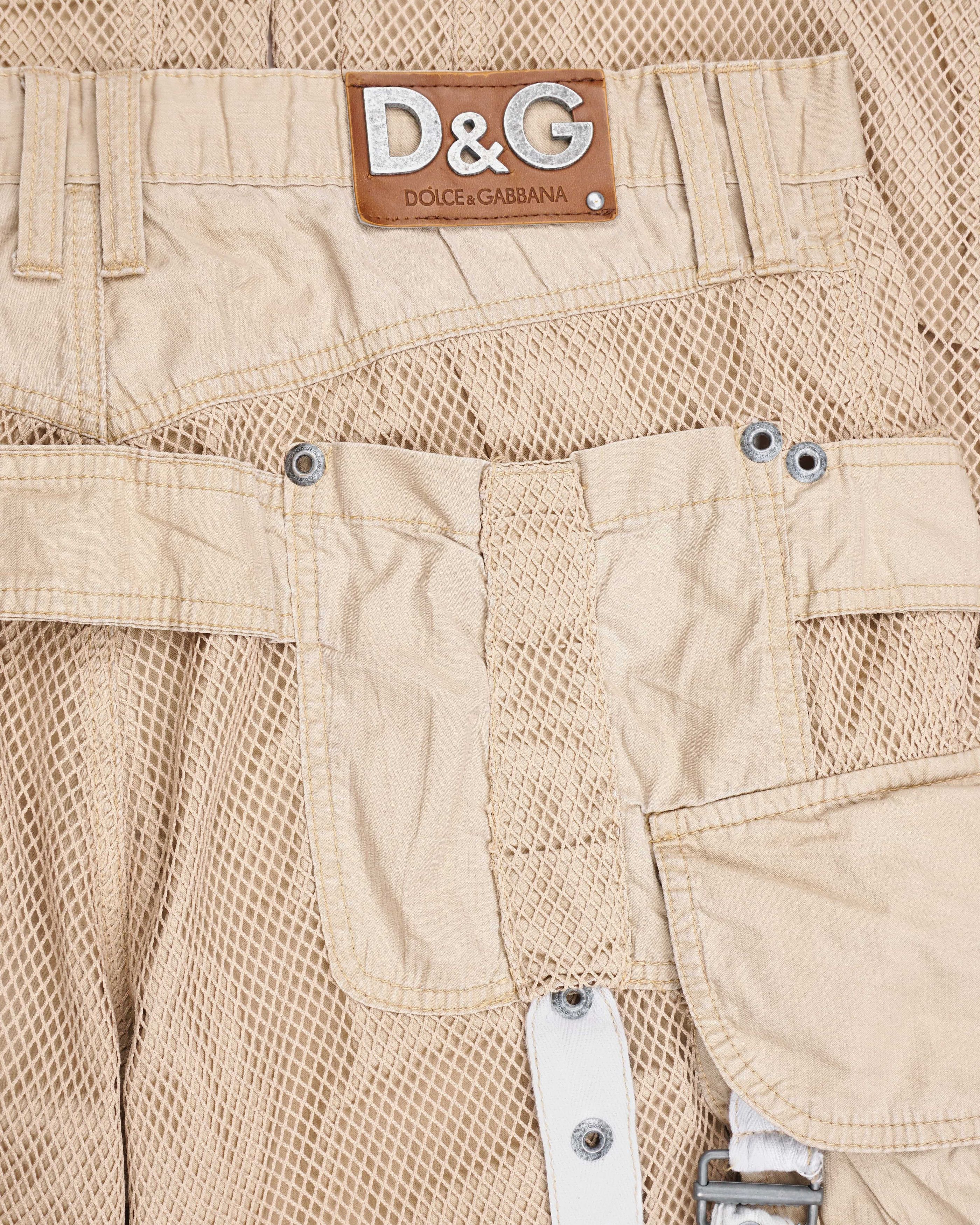 Dolce & Gabbana SS03 Net Cargo Pants Size US 36 / EU 52 - 4 Thumbnail