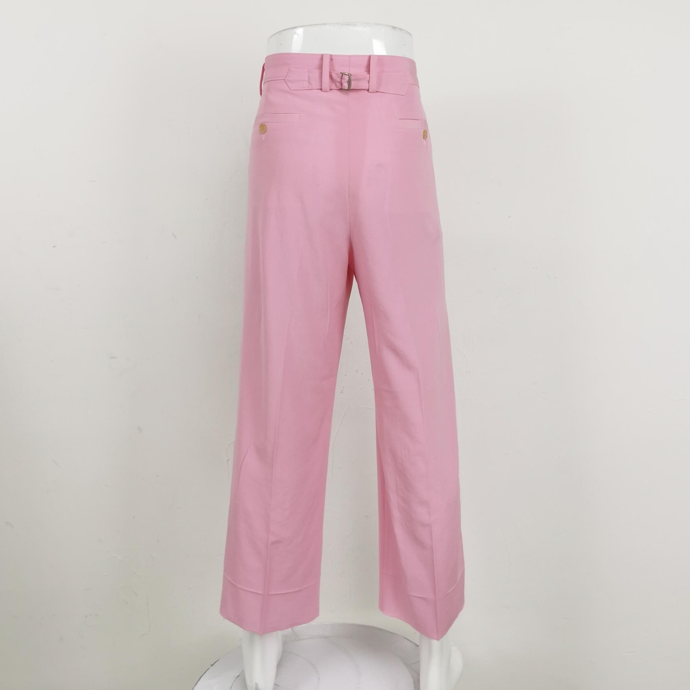 Gucci Gucci Pink Wool Trousers EU 52 Size US 36 / EU 52 - 2 Thumbnail