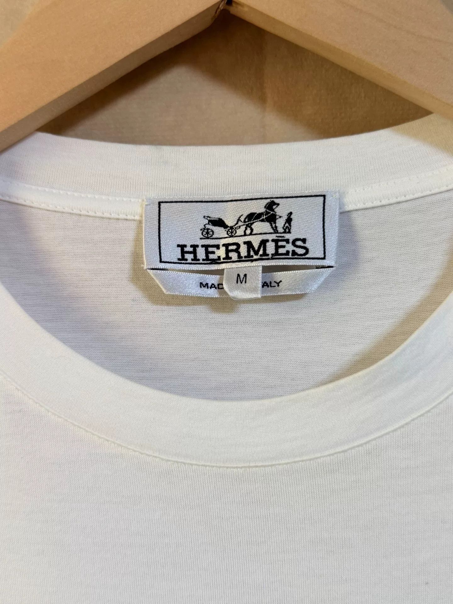 Hermes Hermes Printed White T-Shirt M Women Size M / US 6-8 / IT 42-44 - 2 Thumbnail