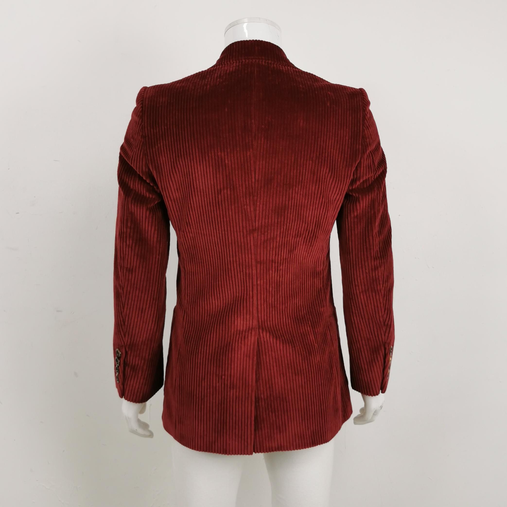 Gucci Gucci Red Corduroy Blazer 48 Size 38R - 2 Thumbnail