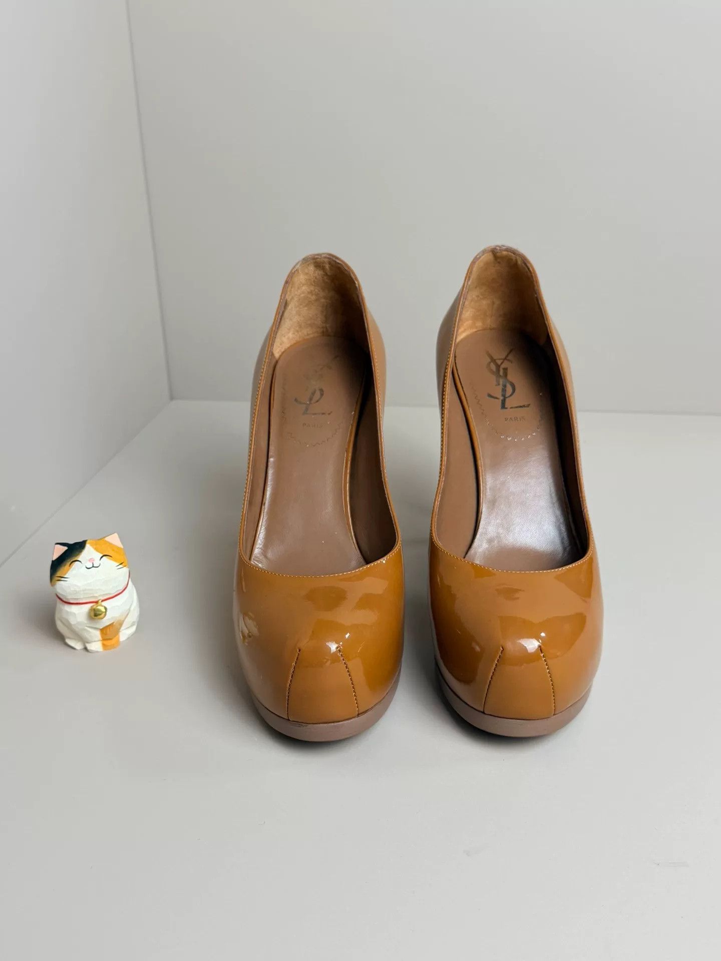 Saint Laurent Paris Saint Laurent Paris Patent Brown Lowtop Sneakers Women Size US 6.5 / IT 36.5 - 3 Thumbnail