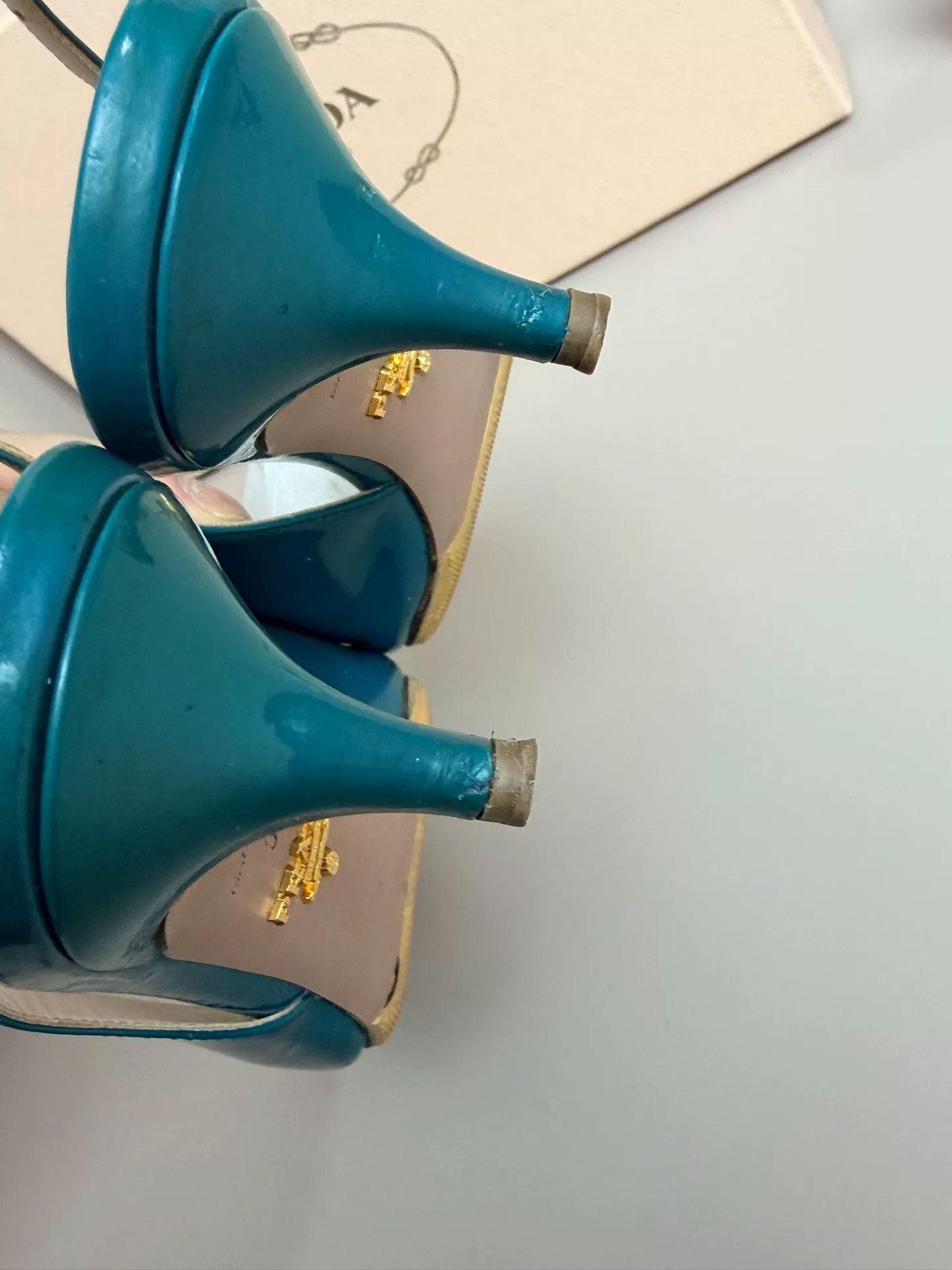 Prada Prada Blue Sandals us_7 Women Size US 7 / IT 37 - 5 Thumbnail