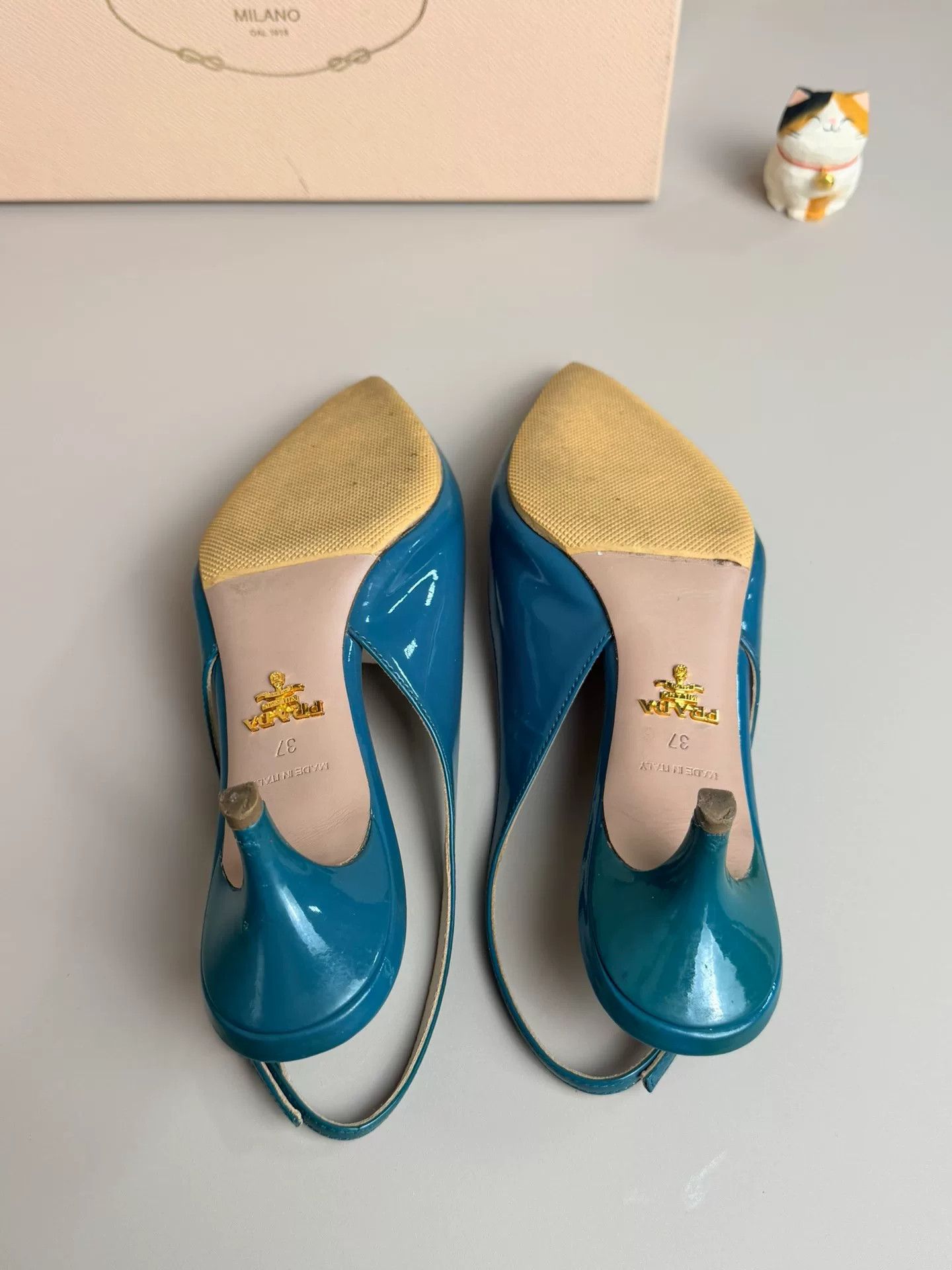 Prada Prada Blue Sandals us_7 Women Size US 7 / IT 37 - 6 Thumbnail