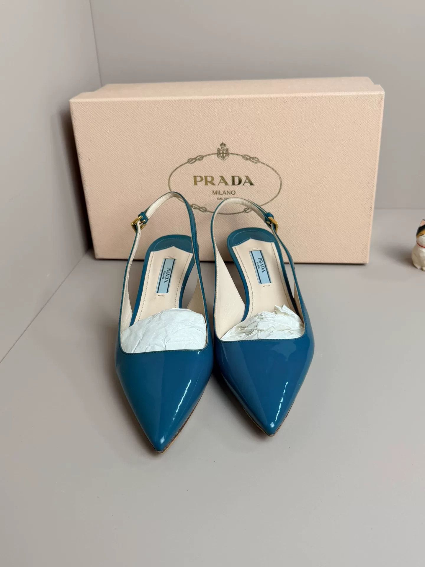 Prada Prada Blue Sandals us_7 Women Size US 7 / IT 37 - 2 Thumbnail