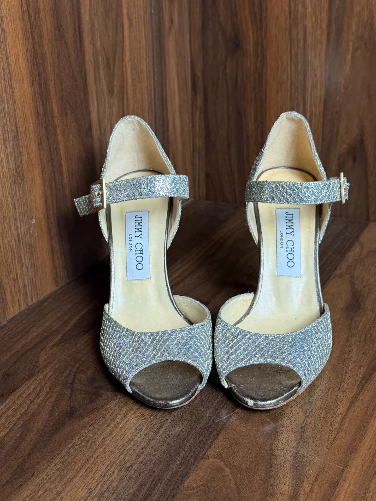 Jimmy Choo Jimmy Choo Metallic Gold Sandals us_6 Women Size US 6 / IT 36 - 3 Thumbnail
