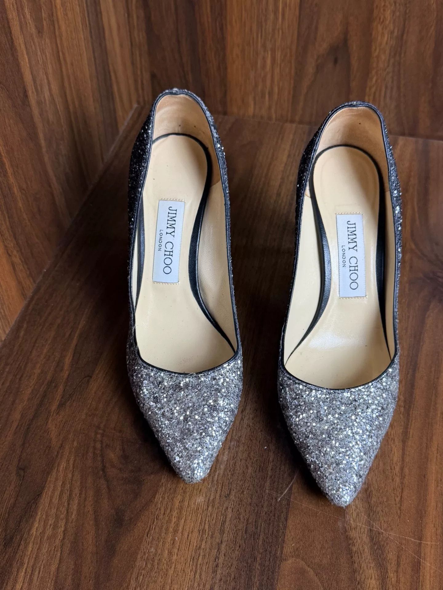 Jimmy Choo Jimmy Choo Tie-Dye Gradient Silver Lowtop Sneakers Women Size US 6 / IT 36 - 2 Thumbnail