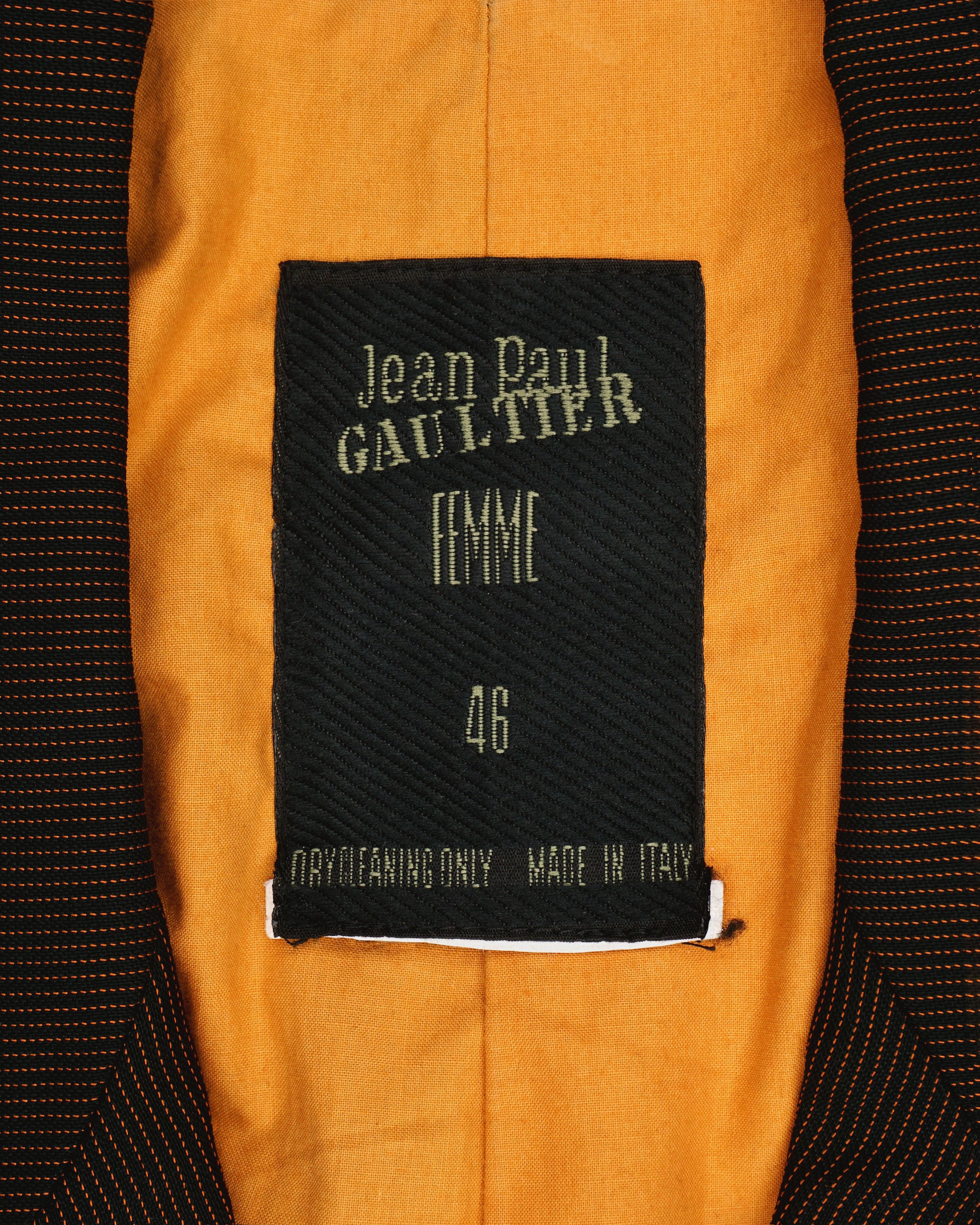 Jean Paul Gaultier AW89 FEMMES ENTRE ELLES Bondage Multi-Zipper Blazer Size US M / EU 48-50 / 2 - 5 Thumbnail