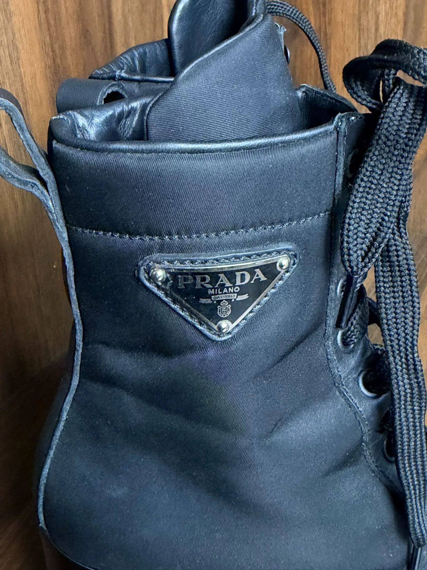Prada Prada Leather Black Boots us_6 Women Size US 6 / IT 36 - 5 Thumbnail